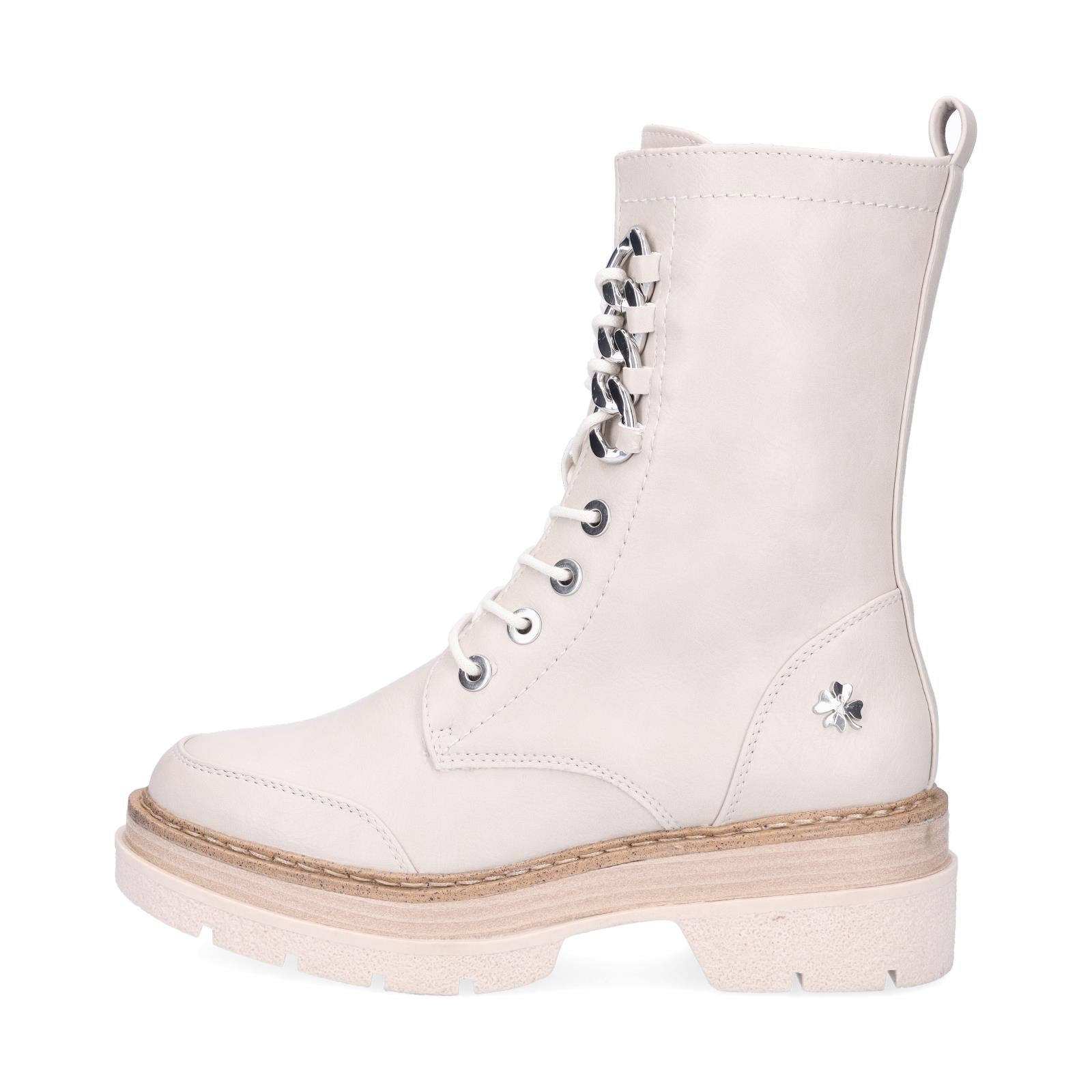 Marco Tozzi by GMK women's lace-up boot beige
