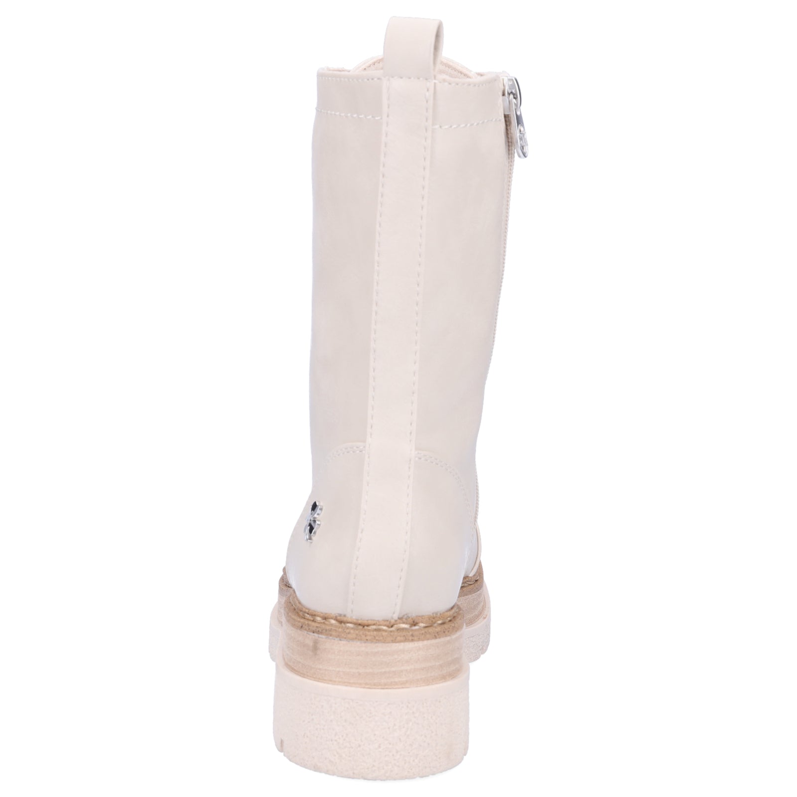 Marco Tozzi by GMK women's lace-up boot beige