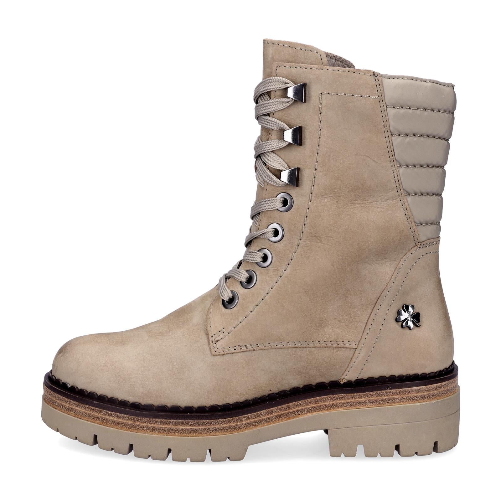 Marco Tozzi by GMK women's lace-up boot beige