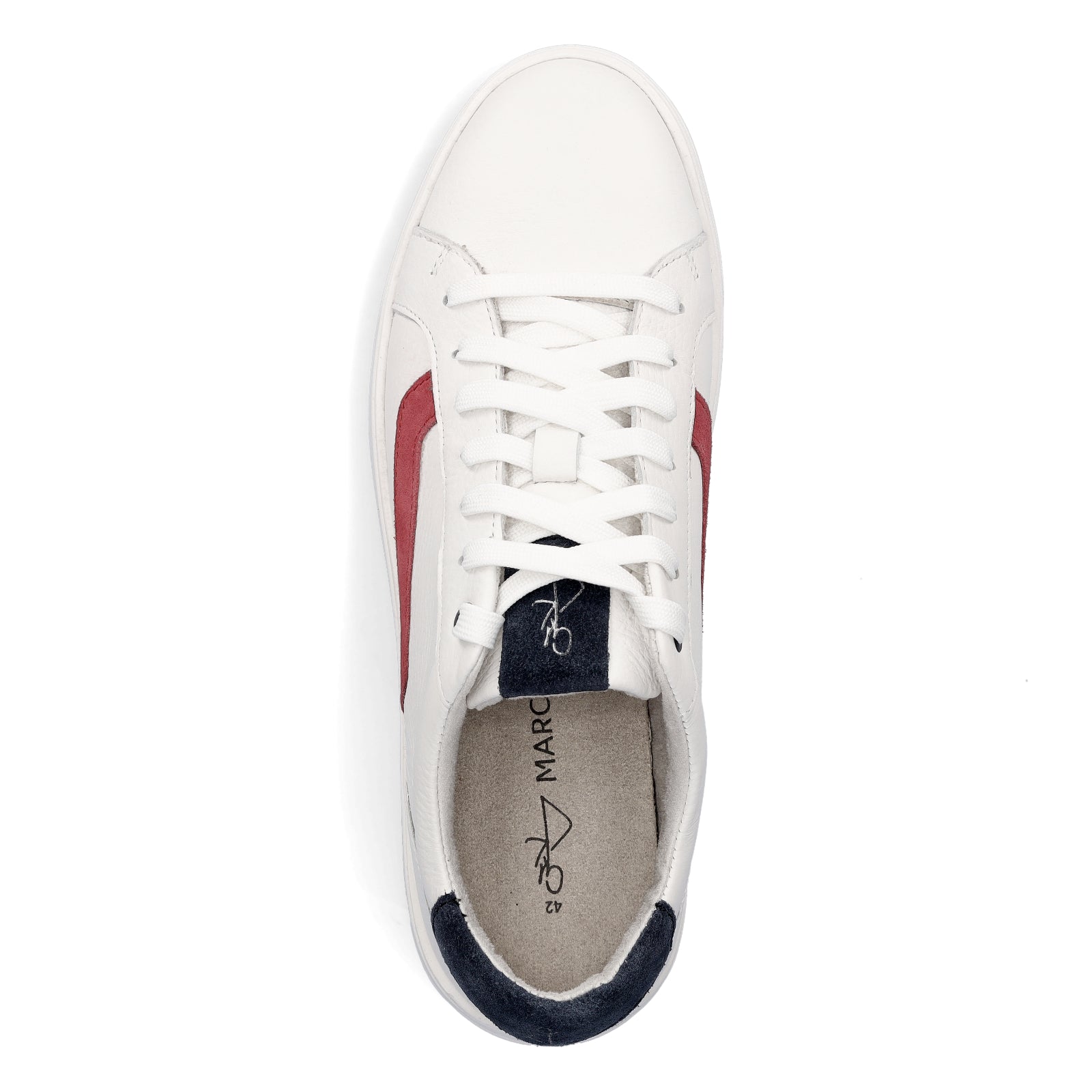 Marco Tozzi by GMK men's sneakers white red