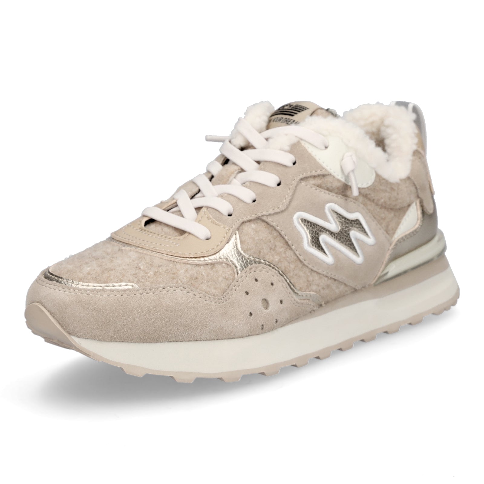 Maripé Damen Sneaker Amsterdam beige gold