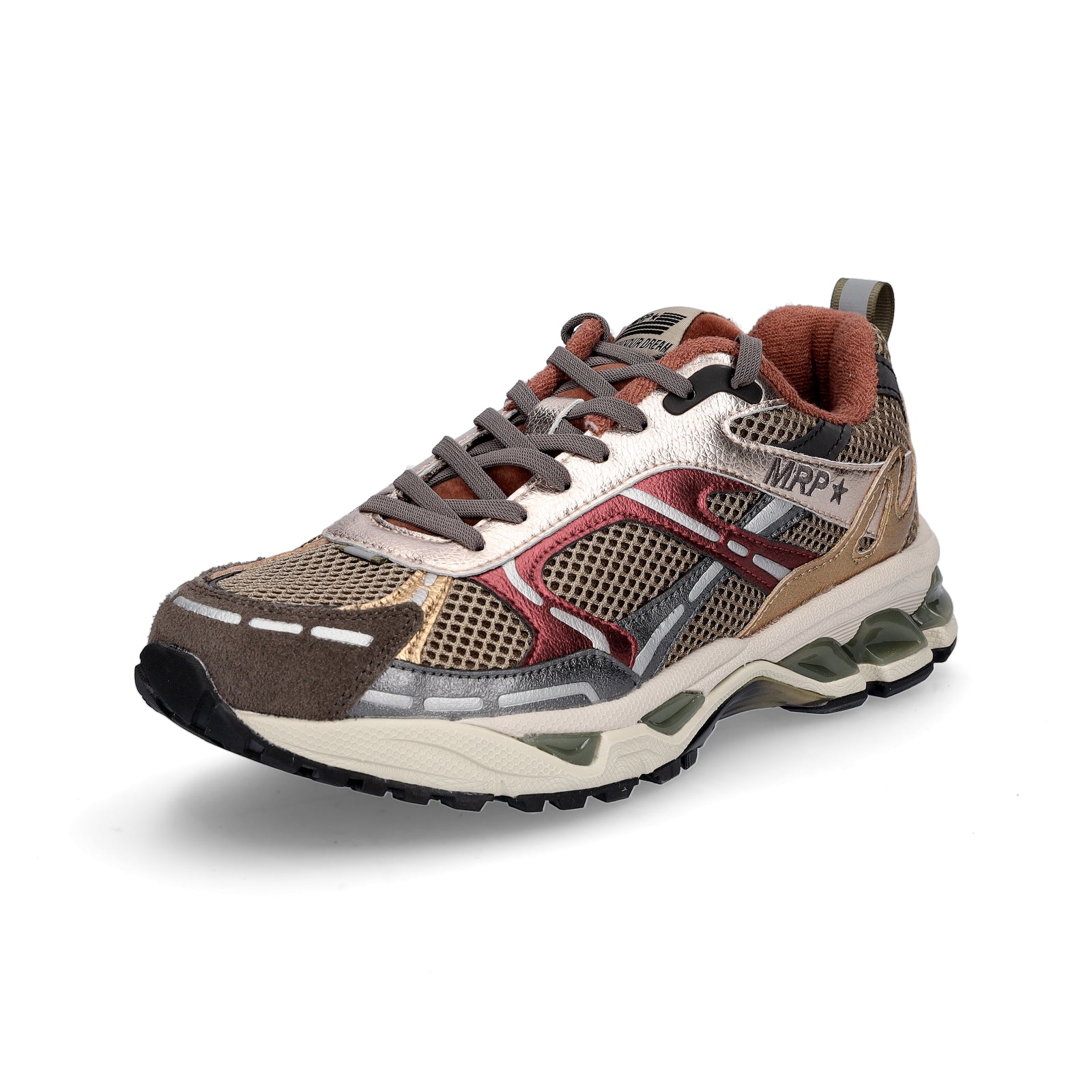 Maripé Damen Sneaker Amsterdam metallic combi