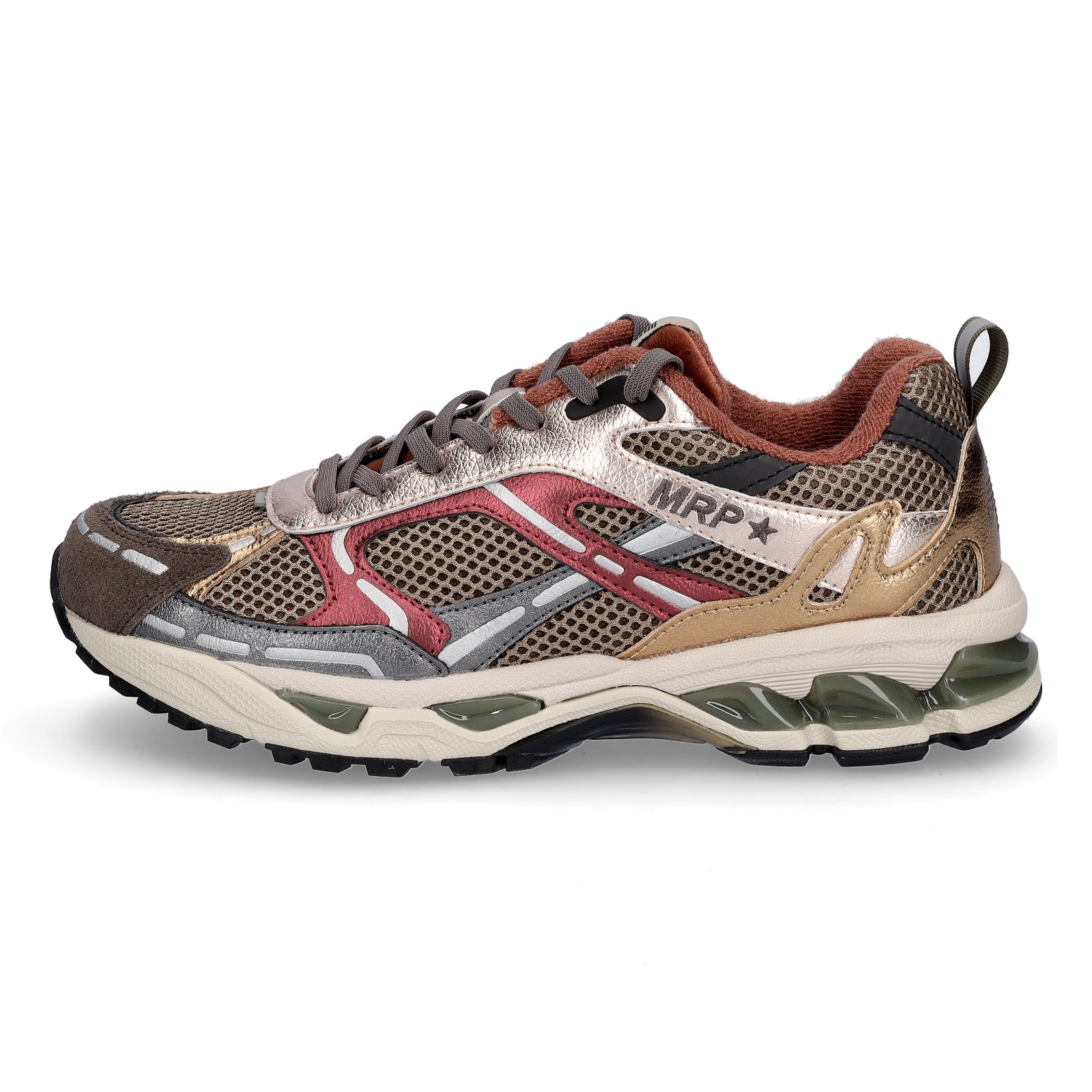 Maripé Damen Sneaker Amsterdam metallic combi