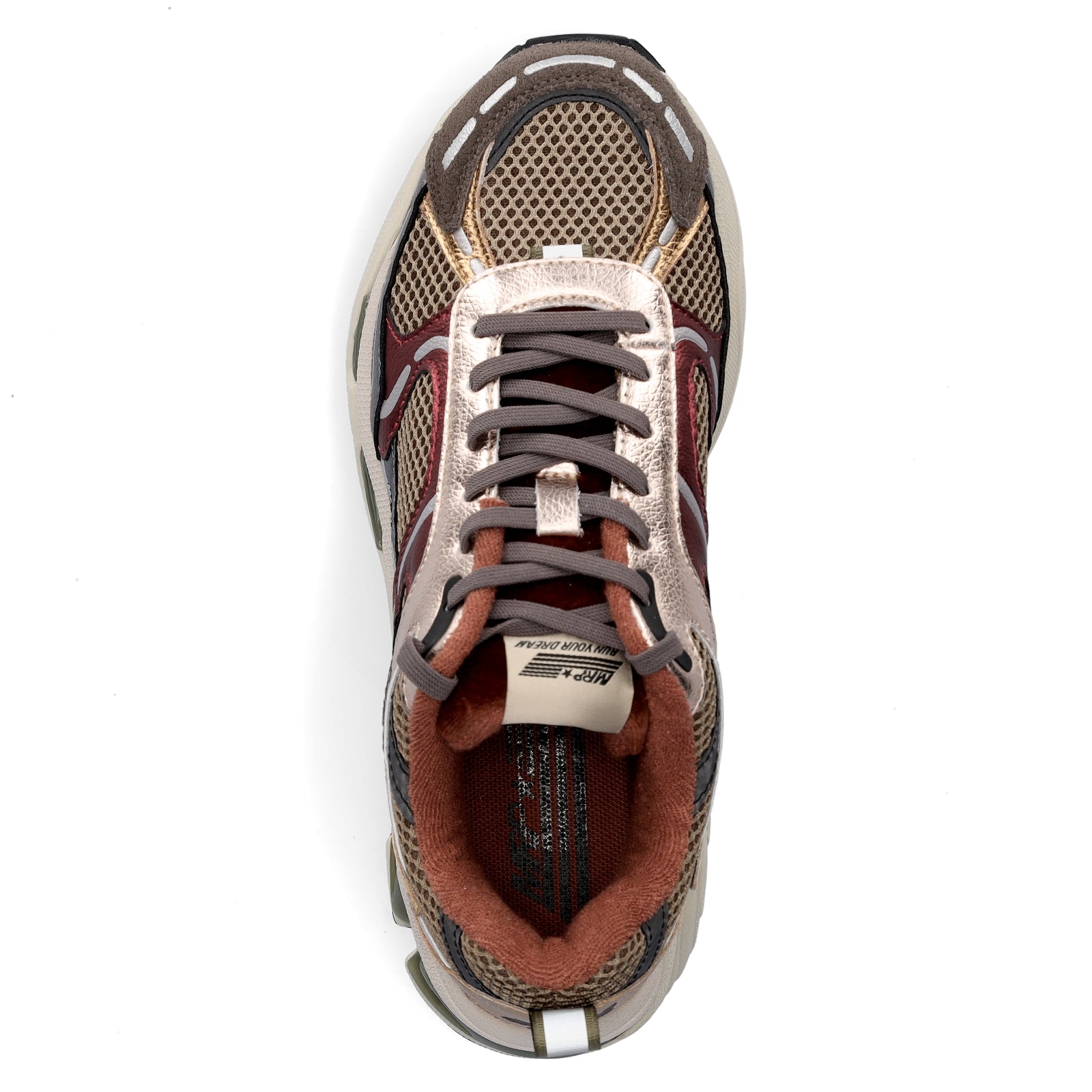 Maripé Damen Sneaker Amsterdam metallic combi