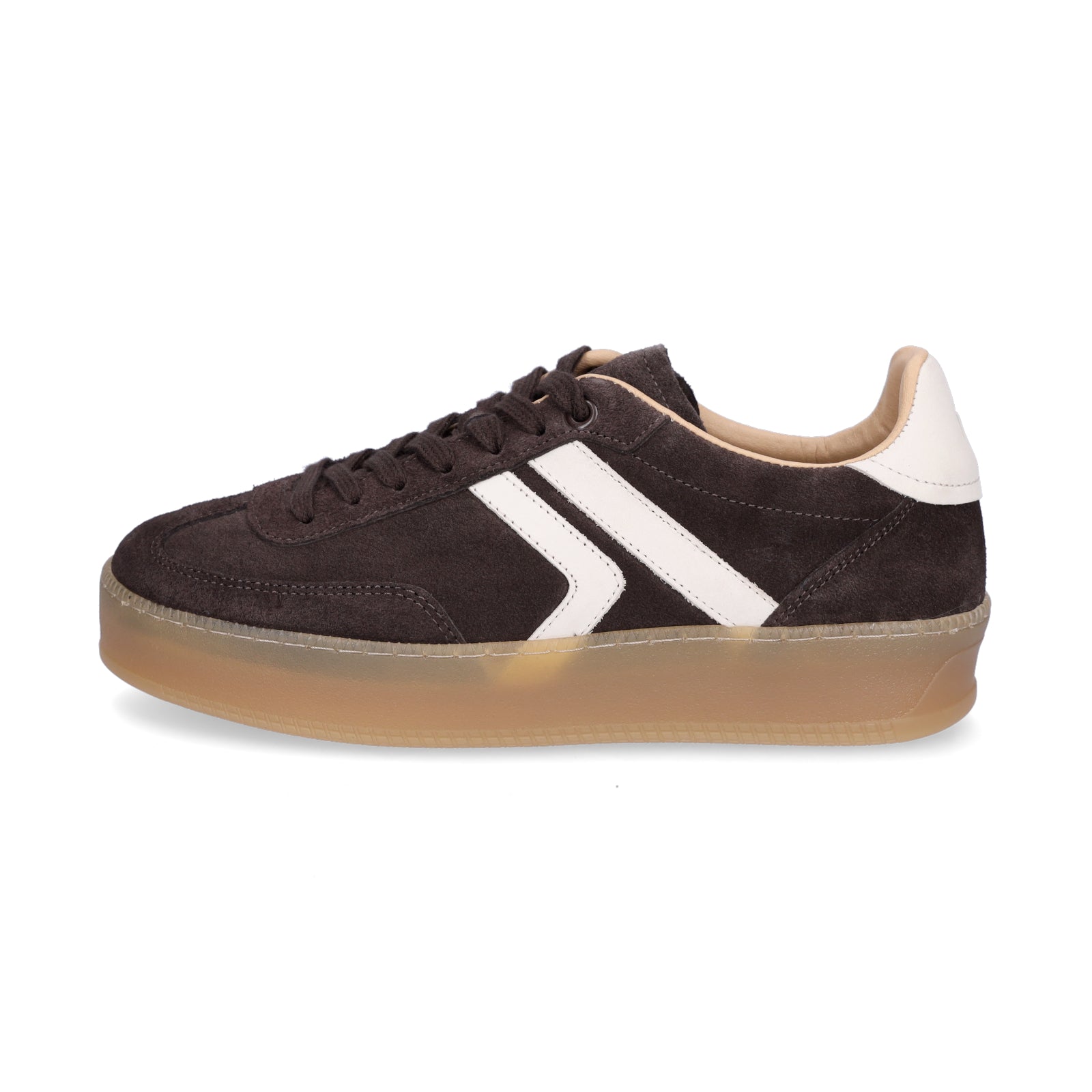dark brown/cream