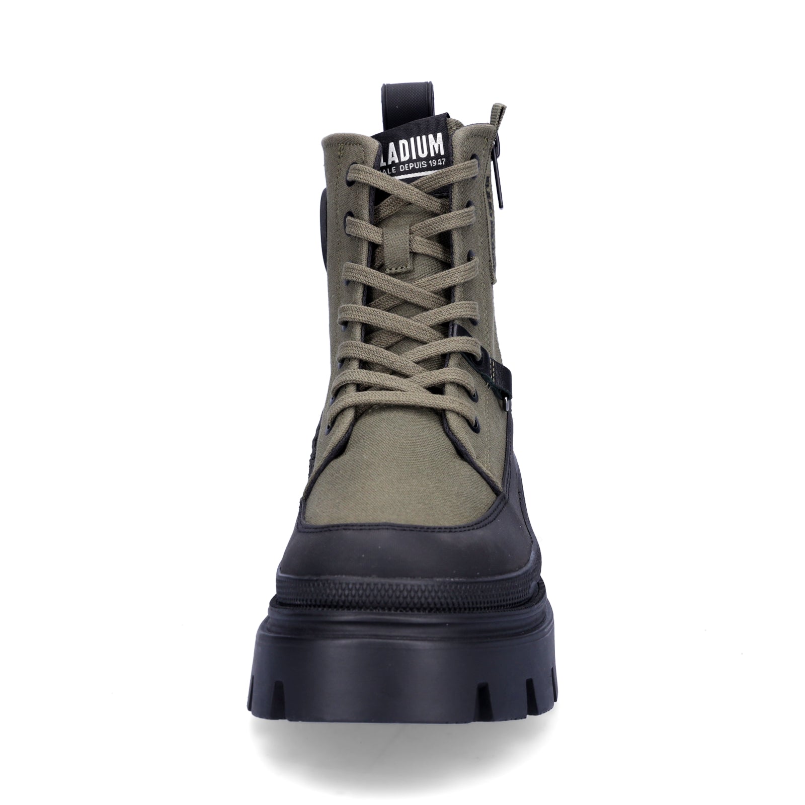 Palladium Damen Schnürboot Pallasquad Zip Tx olivegrün