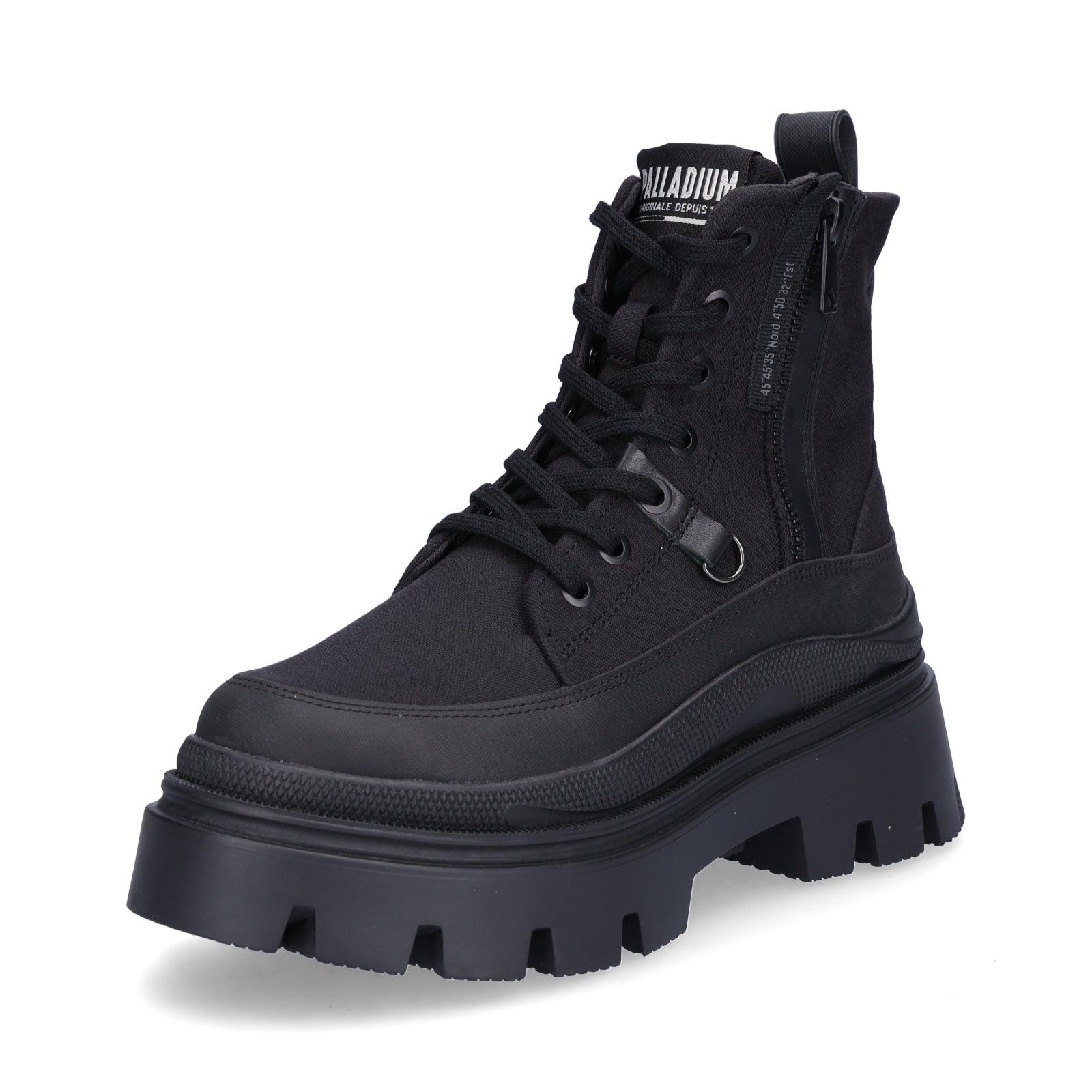 Palladium Damen Schnürboot Pallasquad Zip Tx schwarz