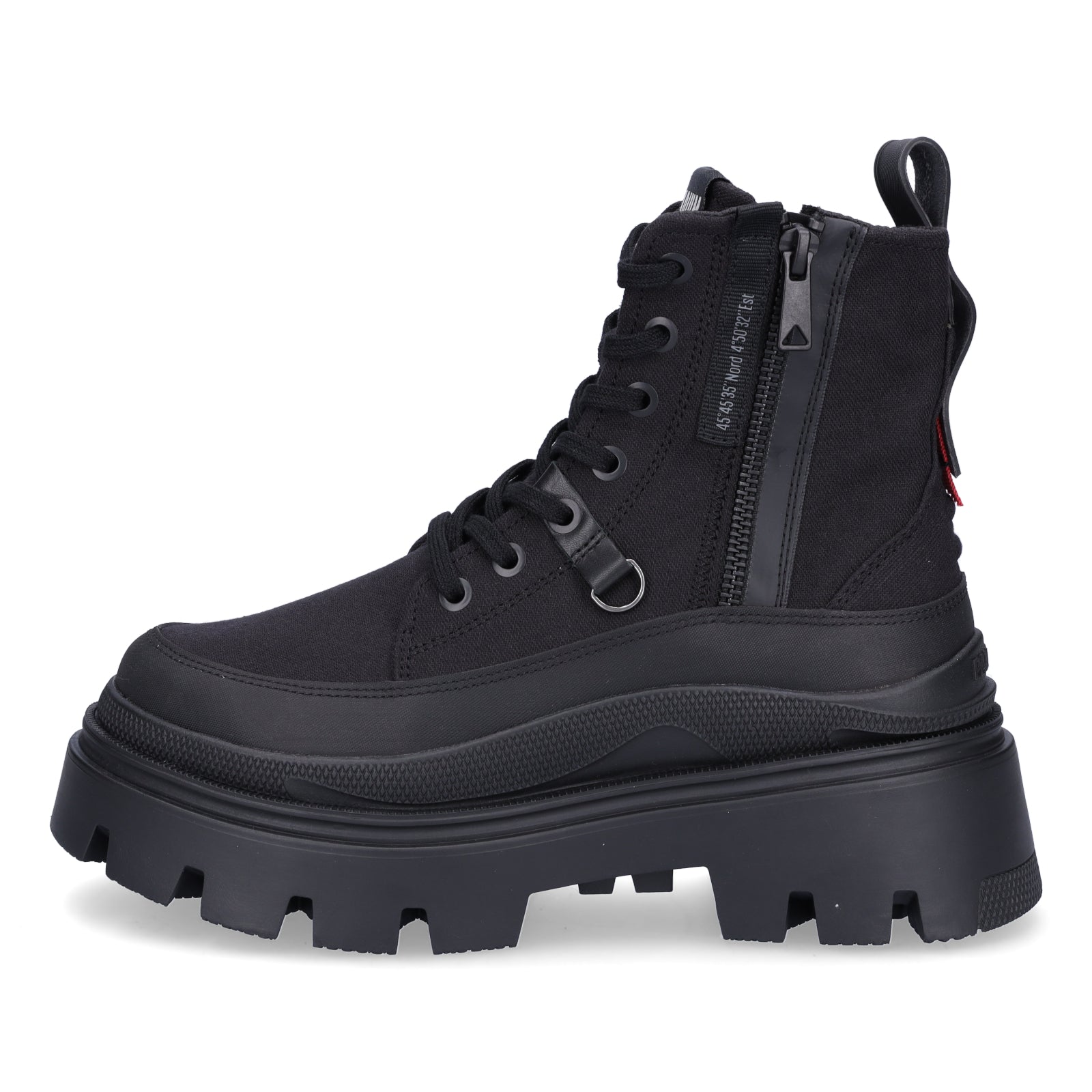 Palladium women's lace-up boot Pallasquad Zip Tx black