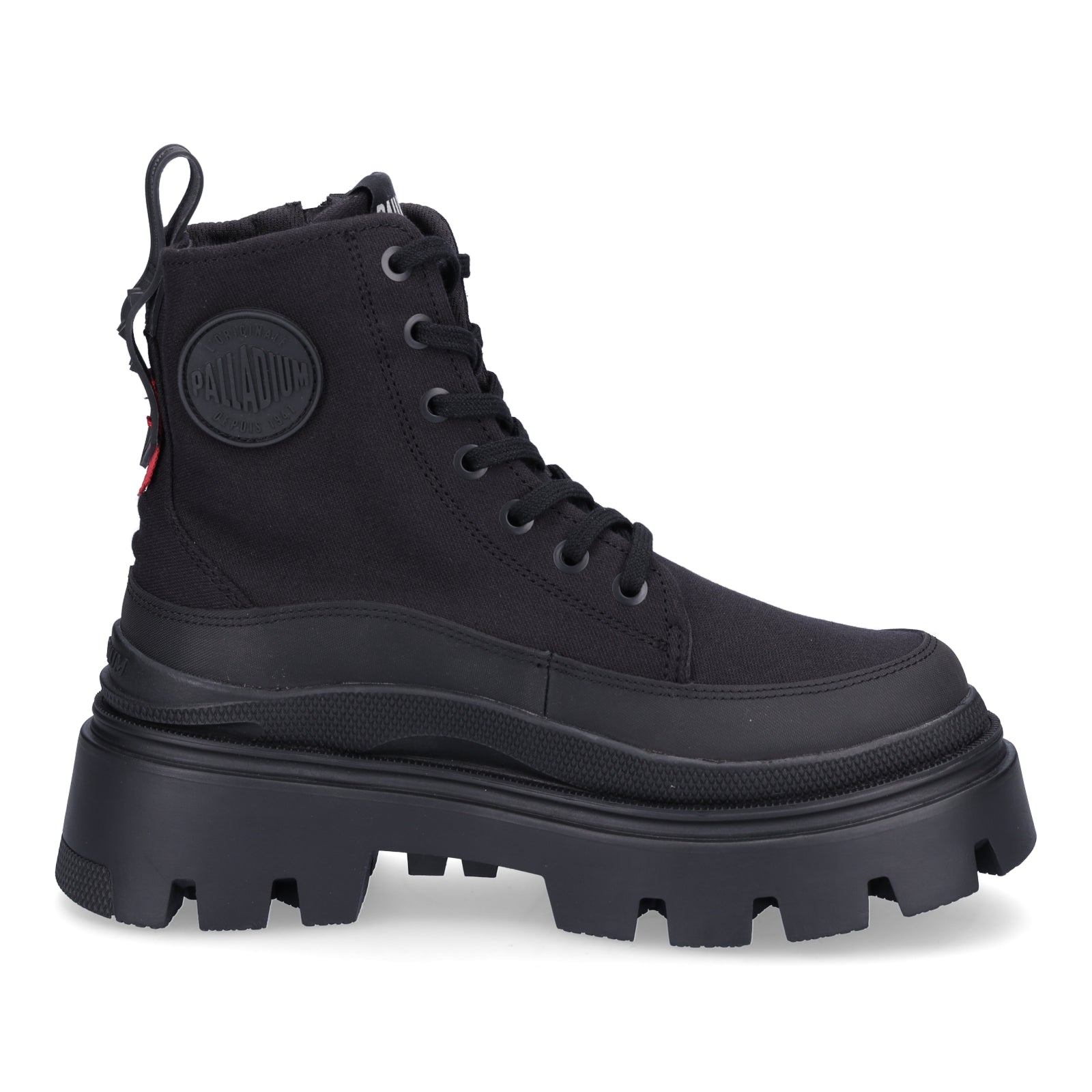 Palladium Damen Schnürboot Pallasquad Zip Tx schwarz