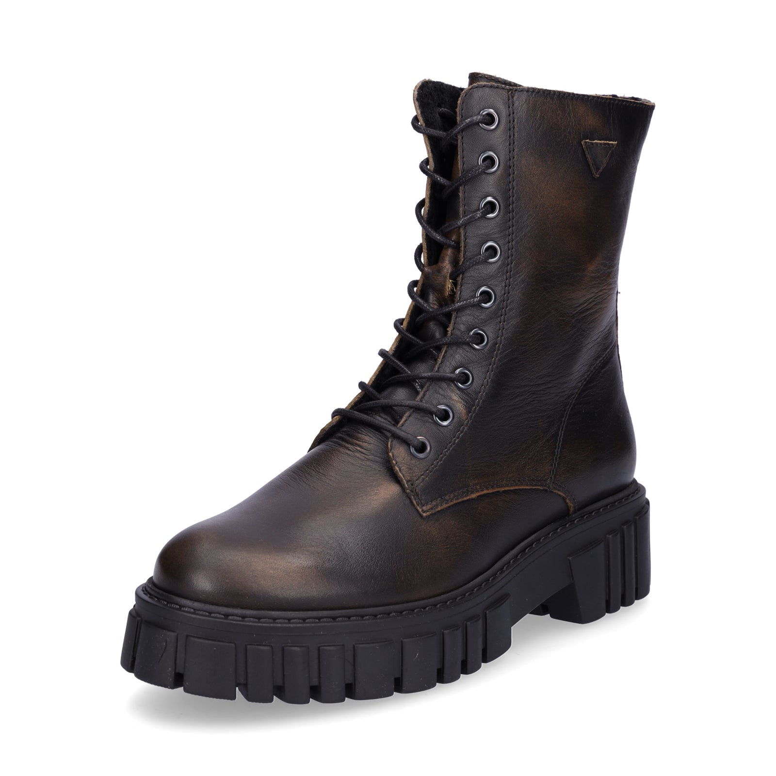 Palpa Damen Schnürstiefelette cognac