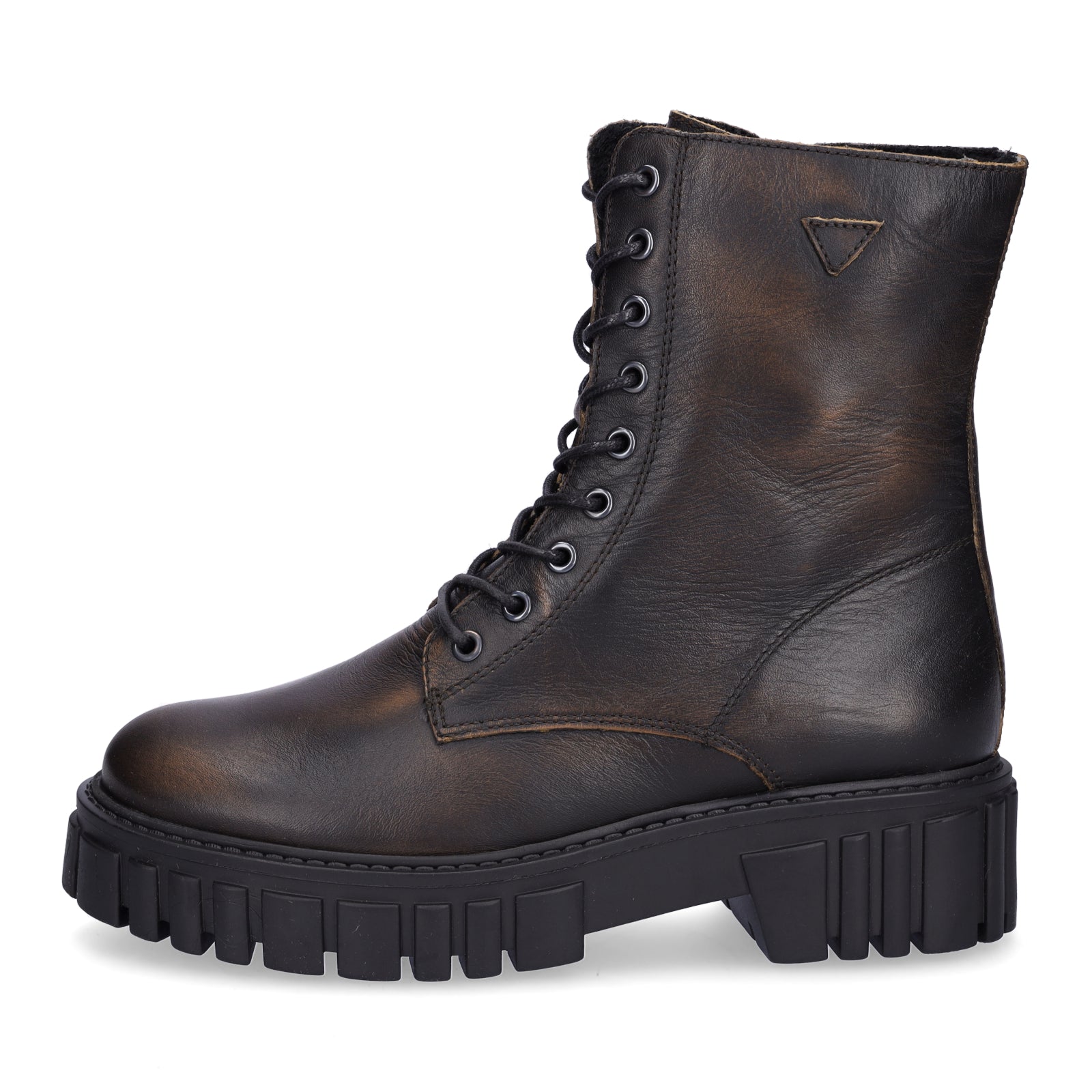 Palpa Damen Schnürstiefelette cognac