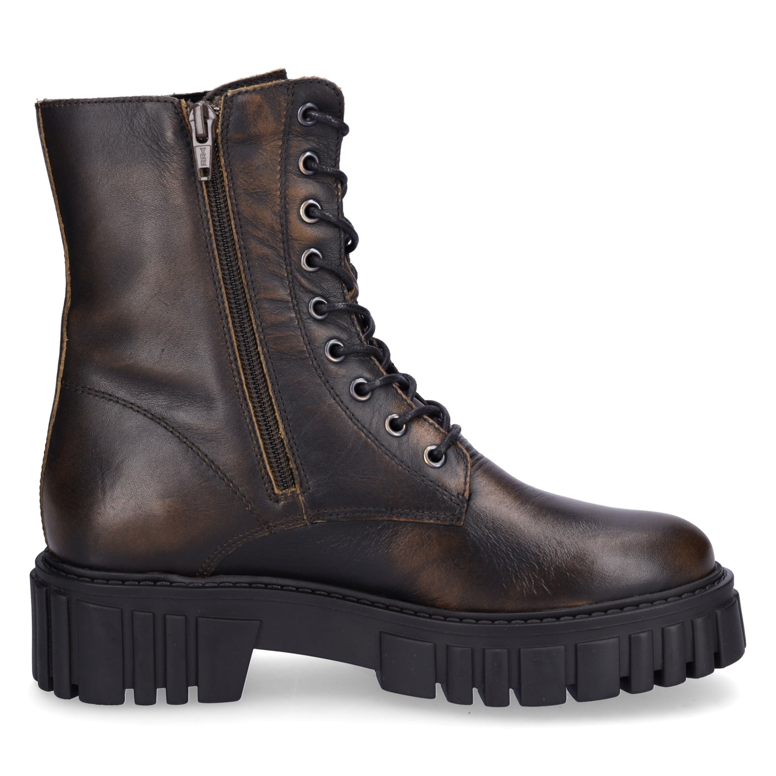 Palpa Damen Schnürstiefelette cognac