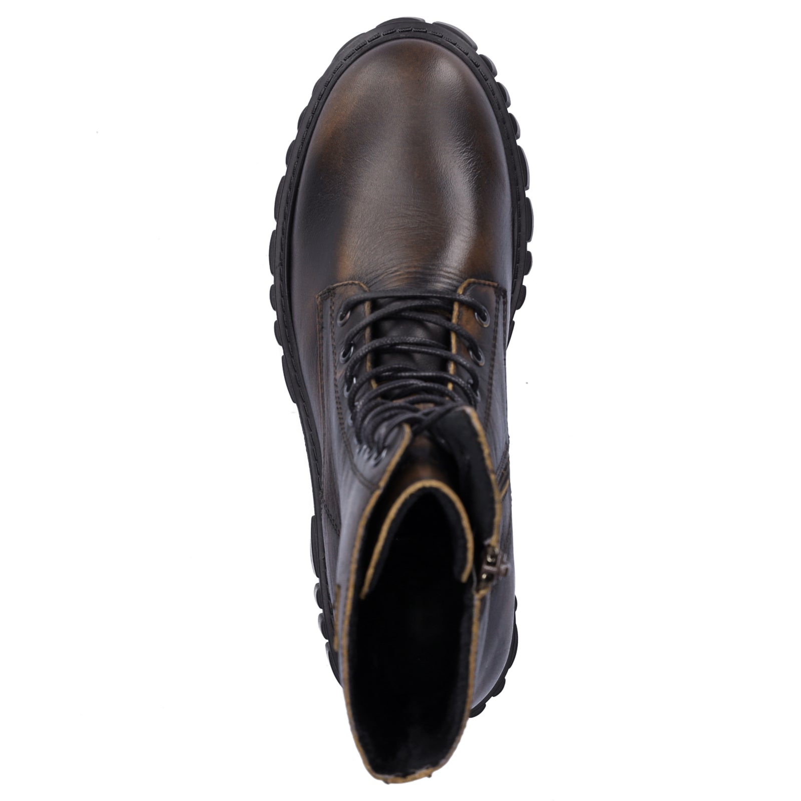 Palpa Damen Schnürstiefelette cognac