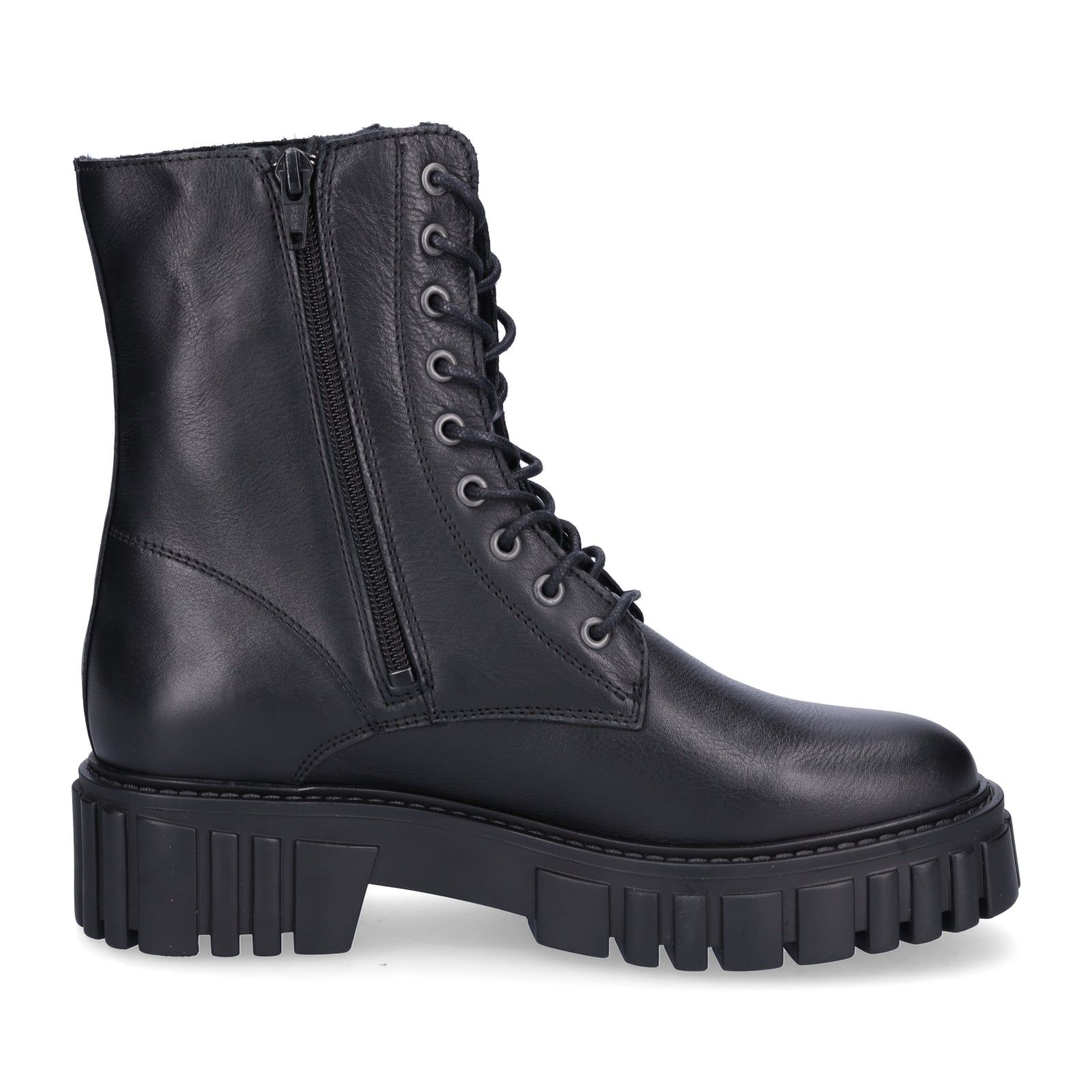 Palpa Damen Schnürstiefelette schwarz