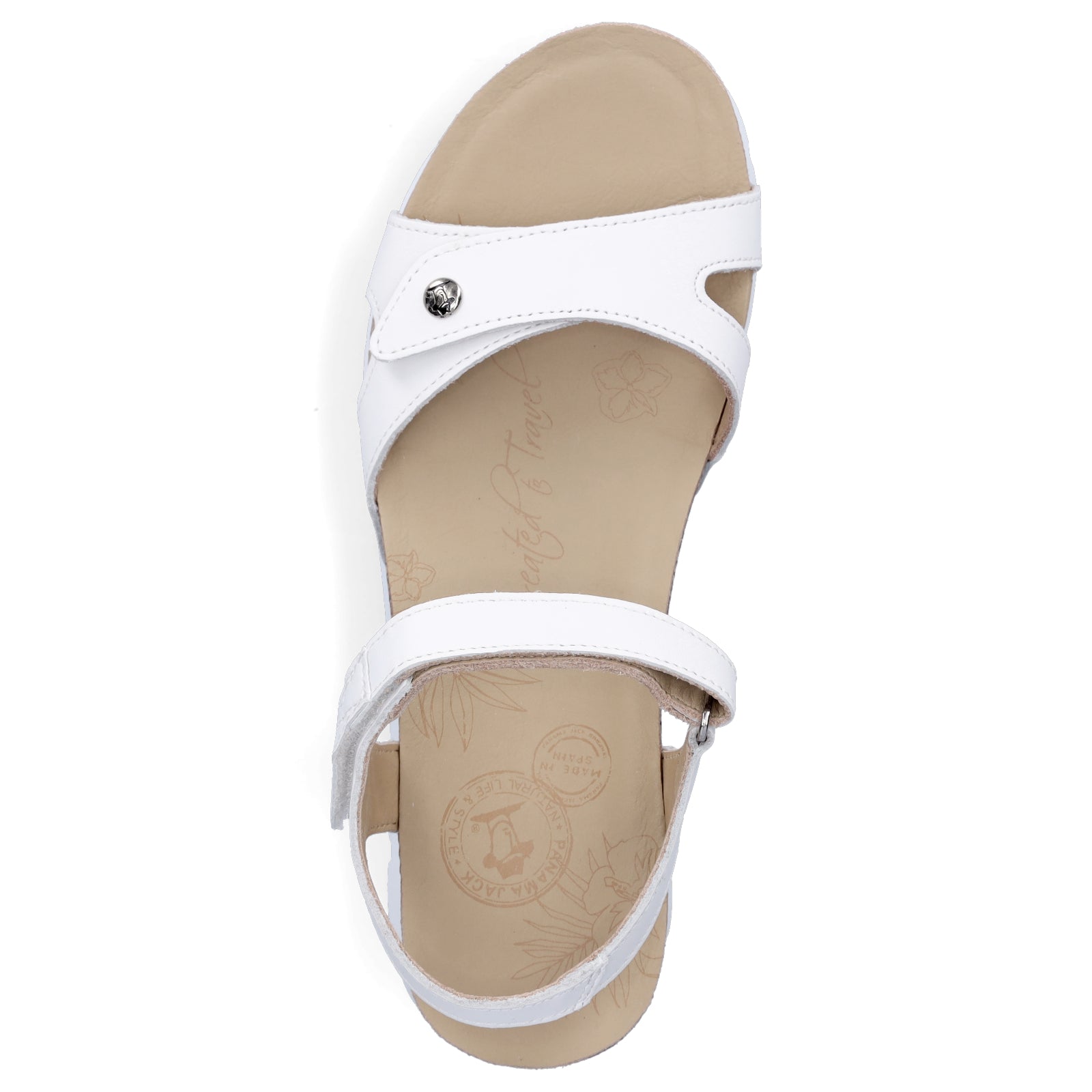 Panama Jack women's sandals white