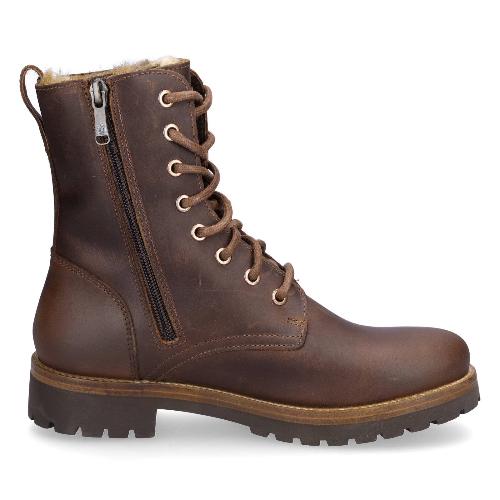 Panama Jack Damen Schnürstiefelette braun