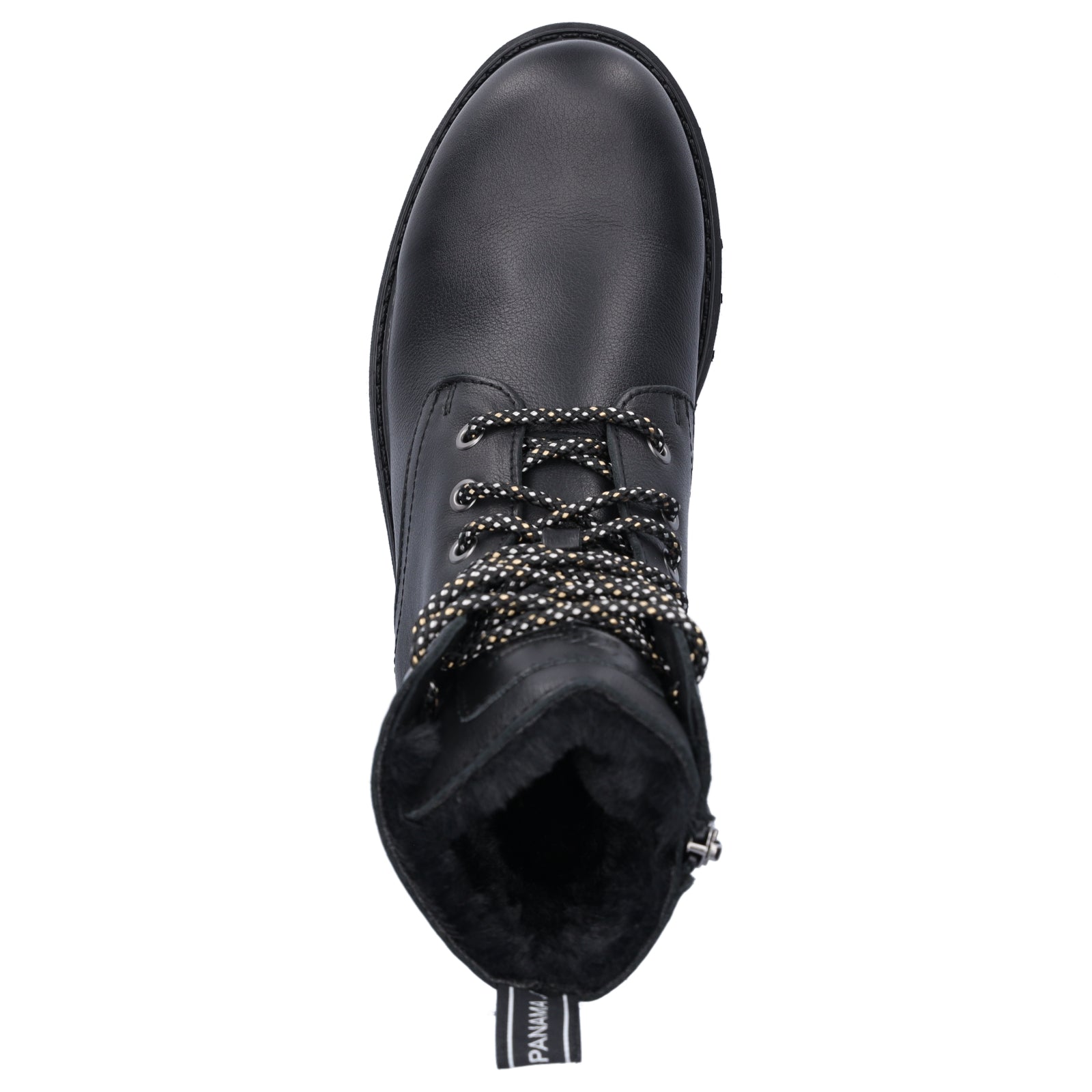 Panama Jack women's lace-up ankle boots black