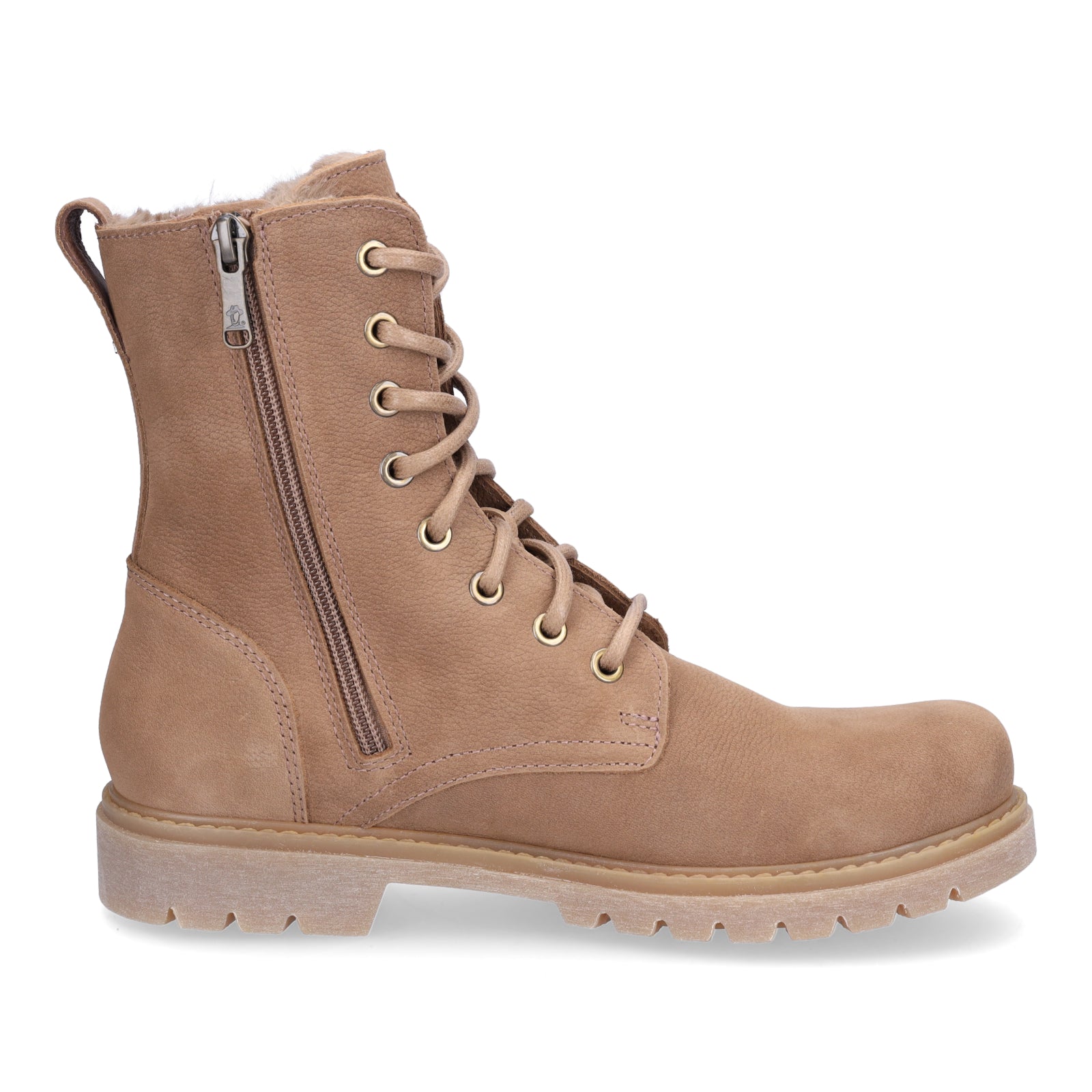 Panama Jack Damen Schnürstiefelette taupe