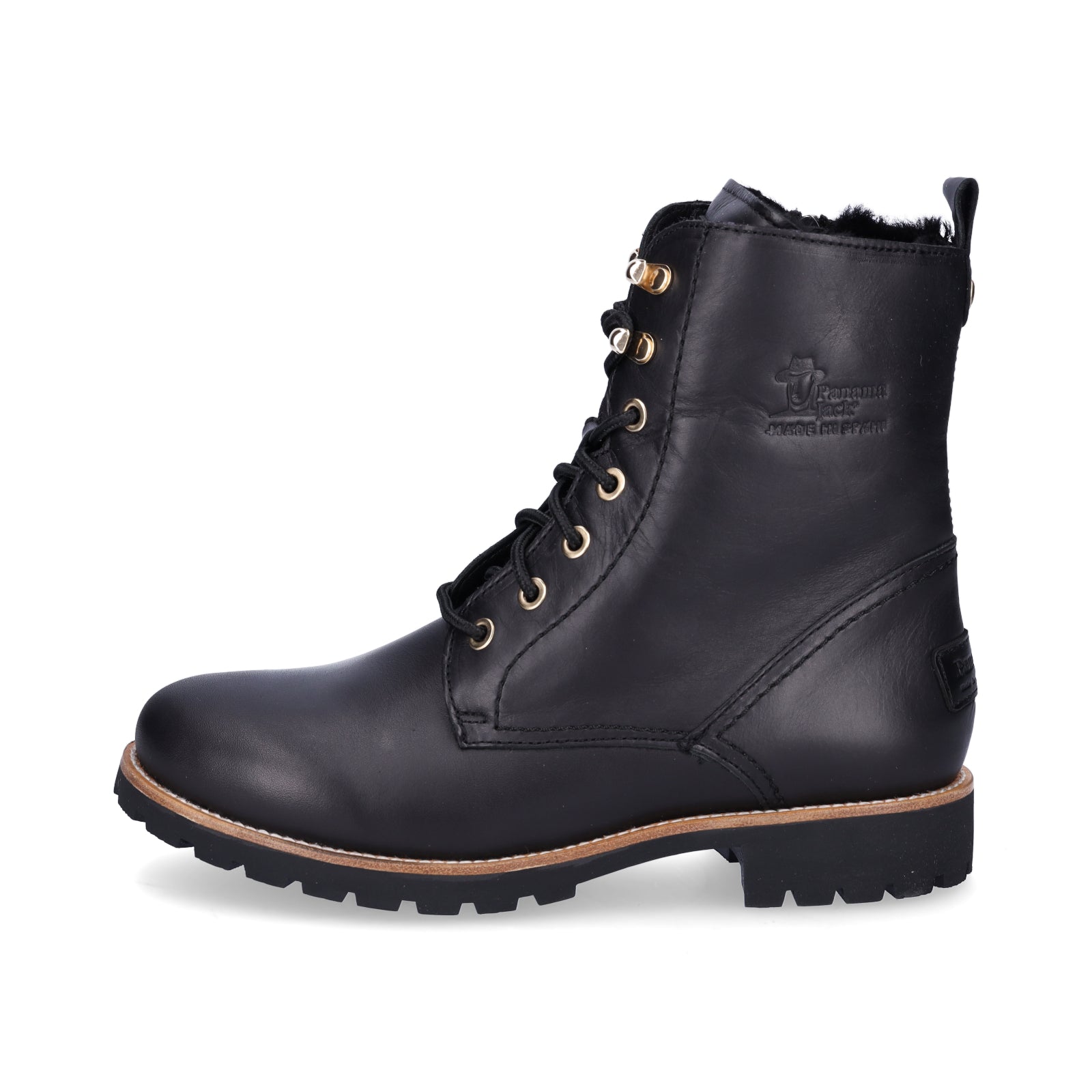 Panama Jack Damen Schnürstiefelette schwarz