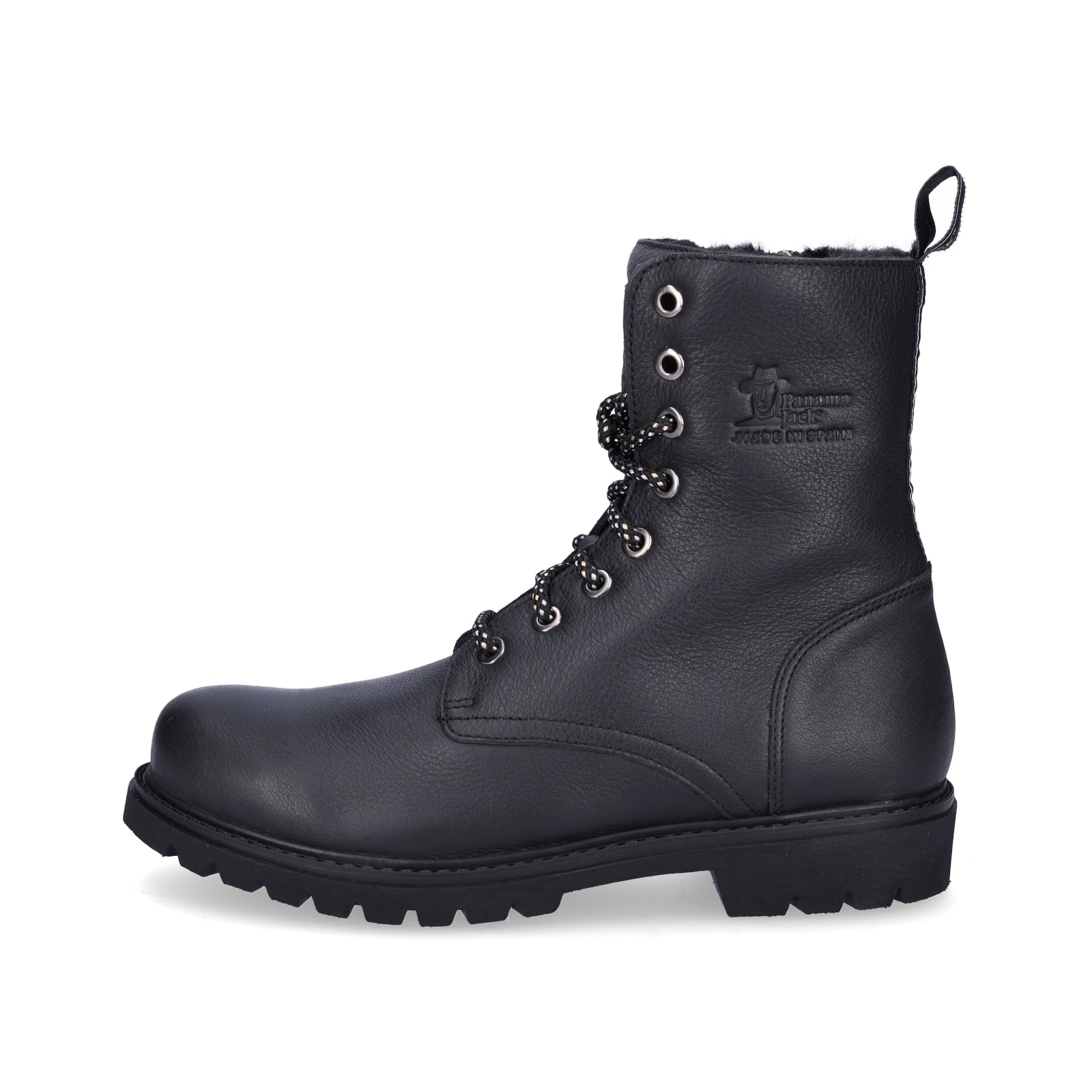 Panama Jack women's lace-up ankle boots black