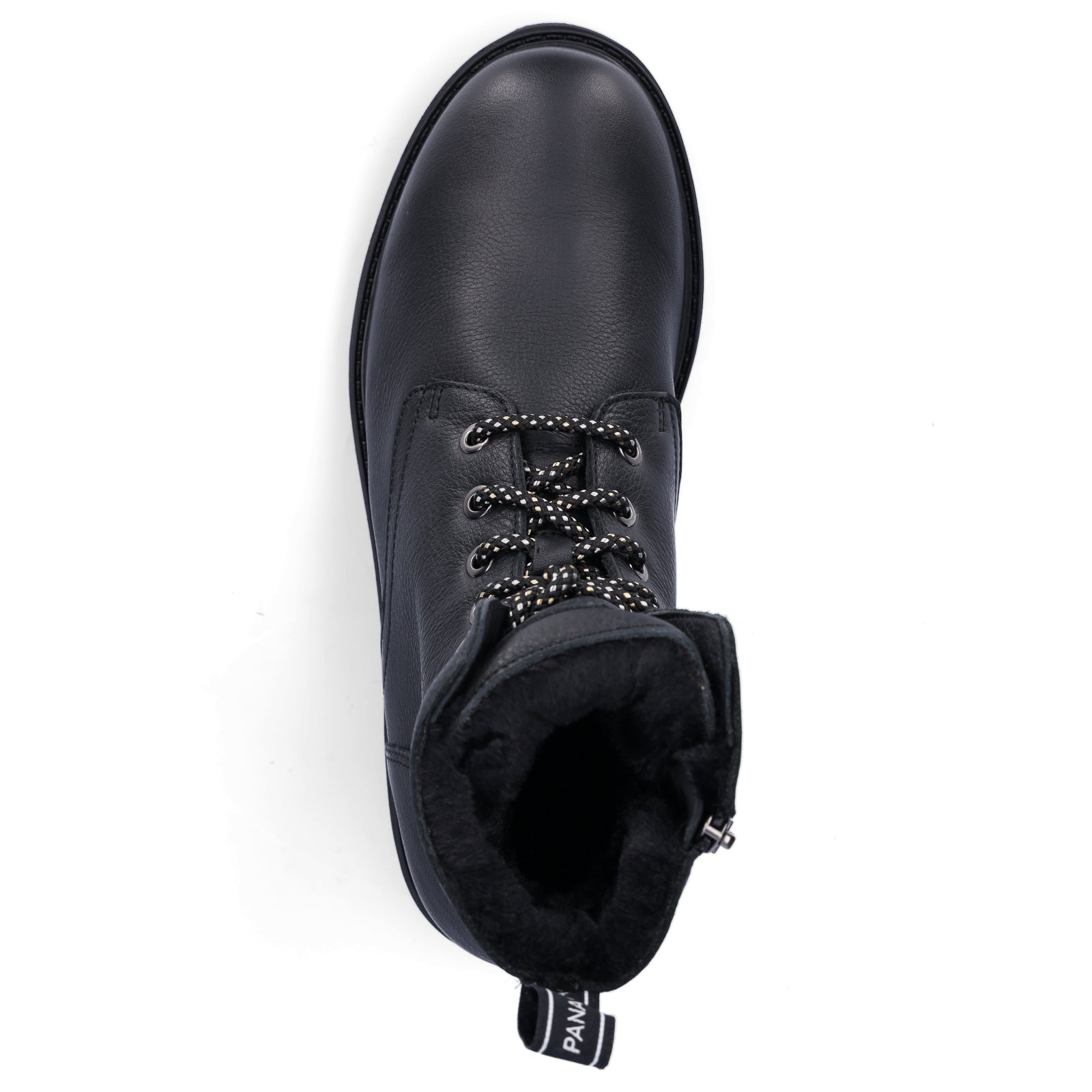 Panama Jack women's lace-up ankle boots black