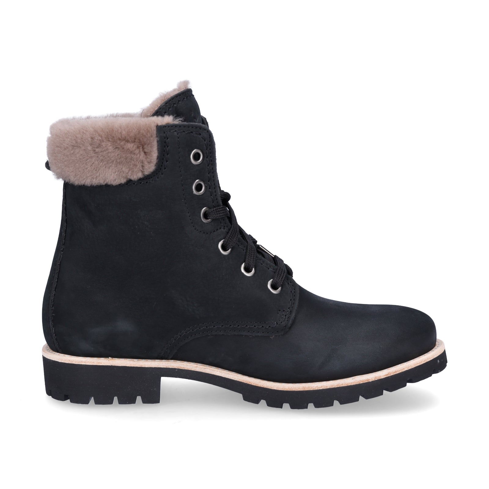 Panama Jack Damen Schnürstiefelette schwarz