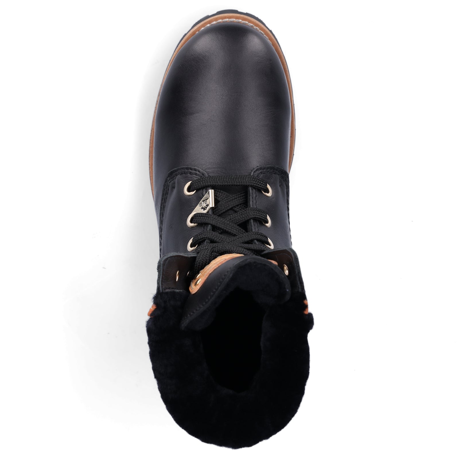 Panama Jack women's lace-up ankle boots black