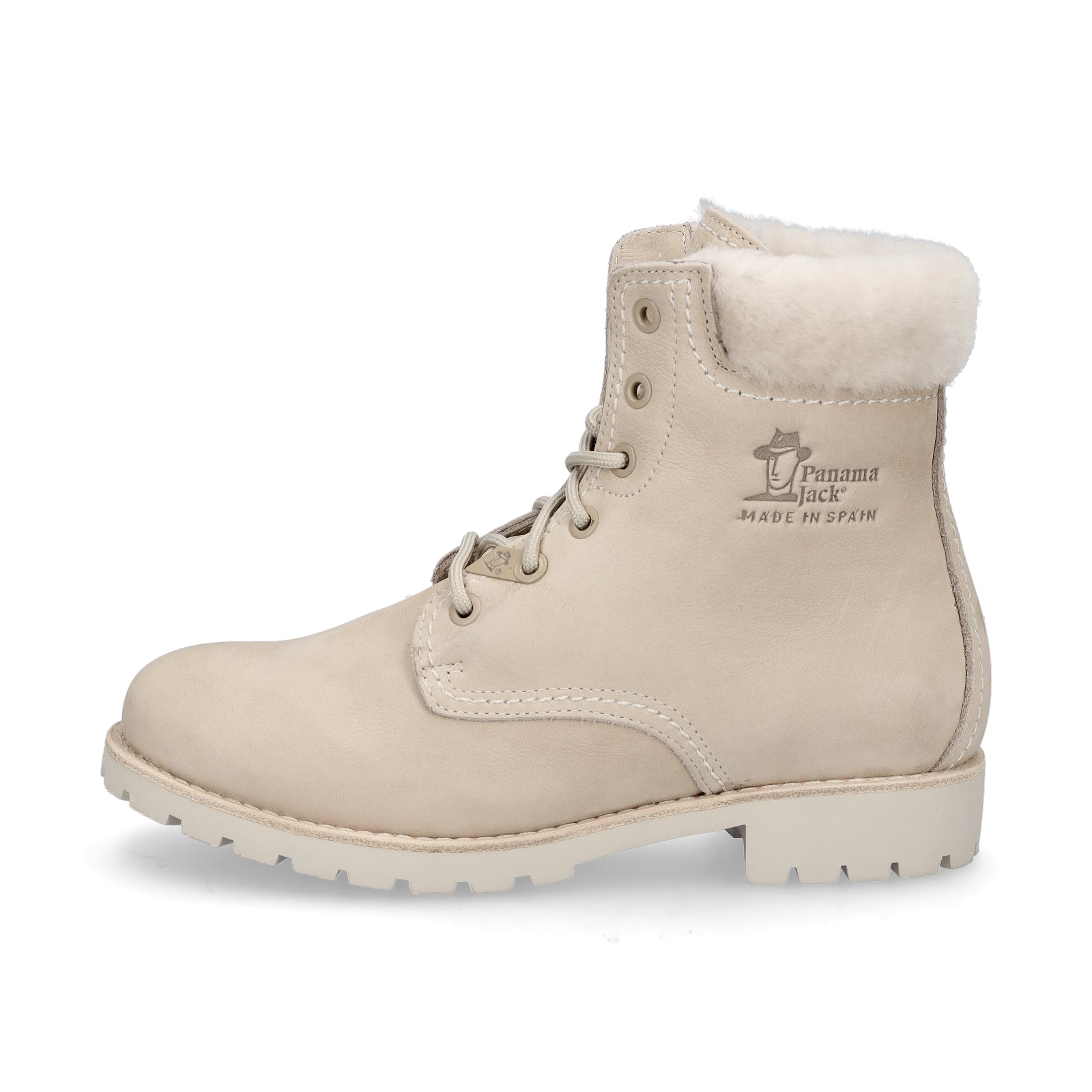 Panama Jack women's lace-up ankle boots beige