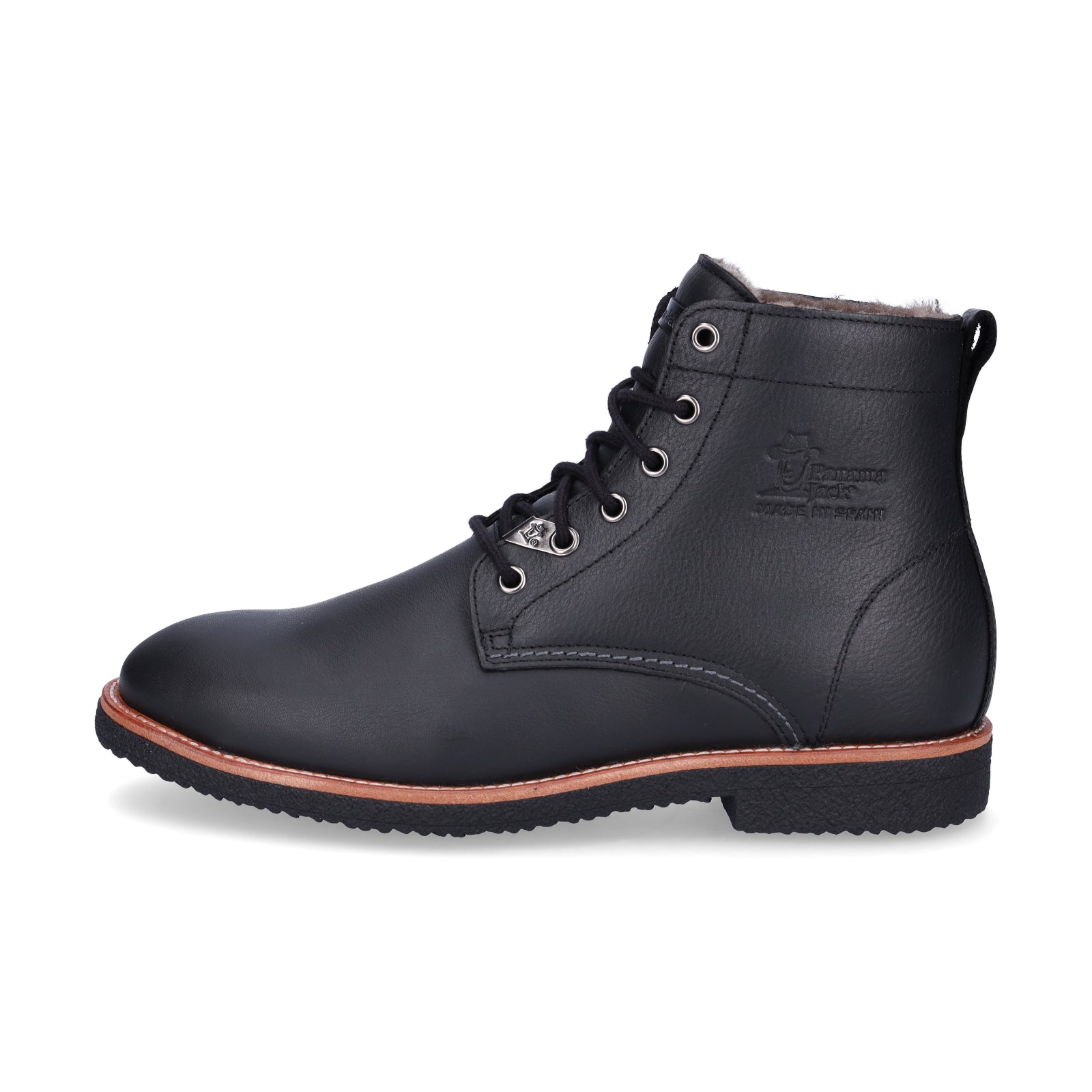 Panama Jack men's lace-up boot black