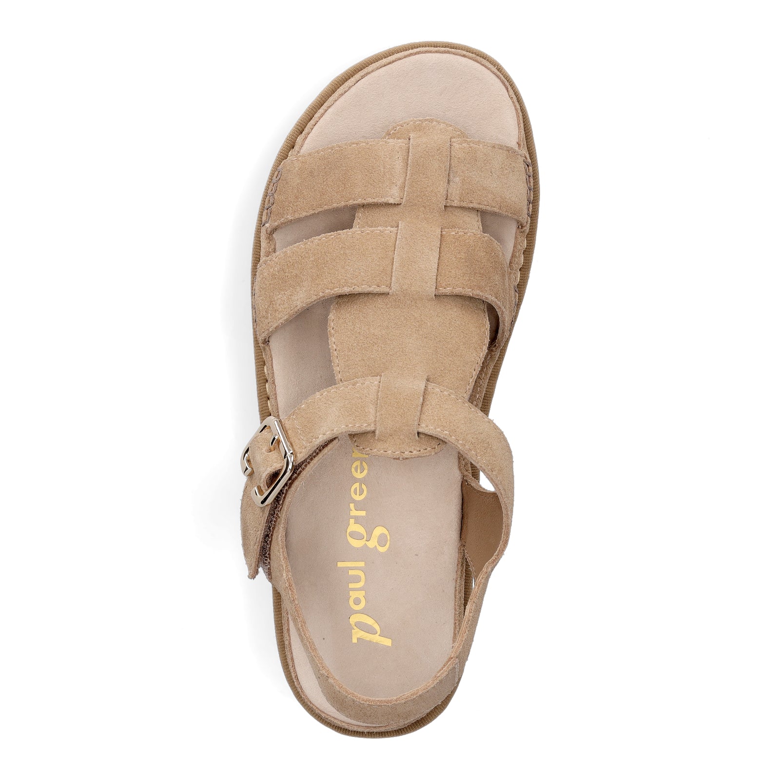 Paul Green Damen Sandale hellbraun