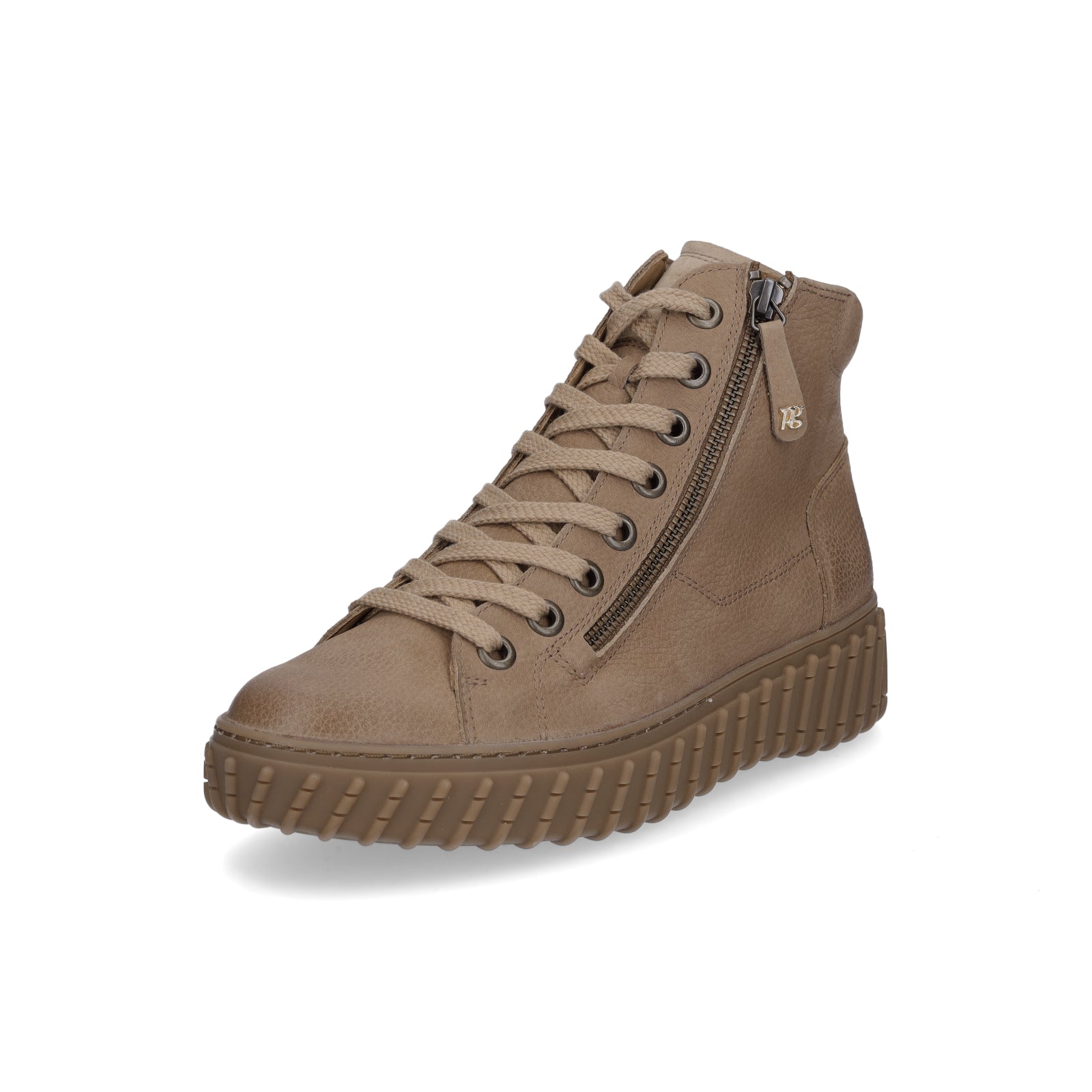 Paul Green Damen High-Top Sneaker braun