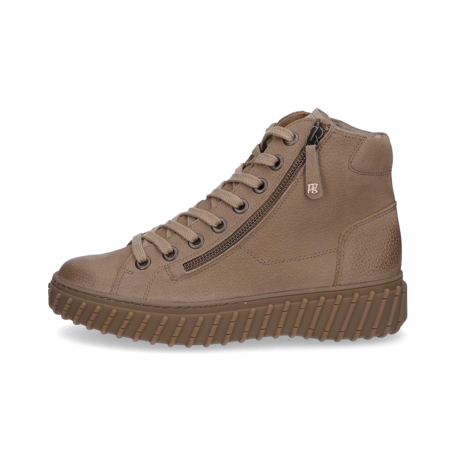 Paul Green Damen High-Top Sneaker braun