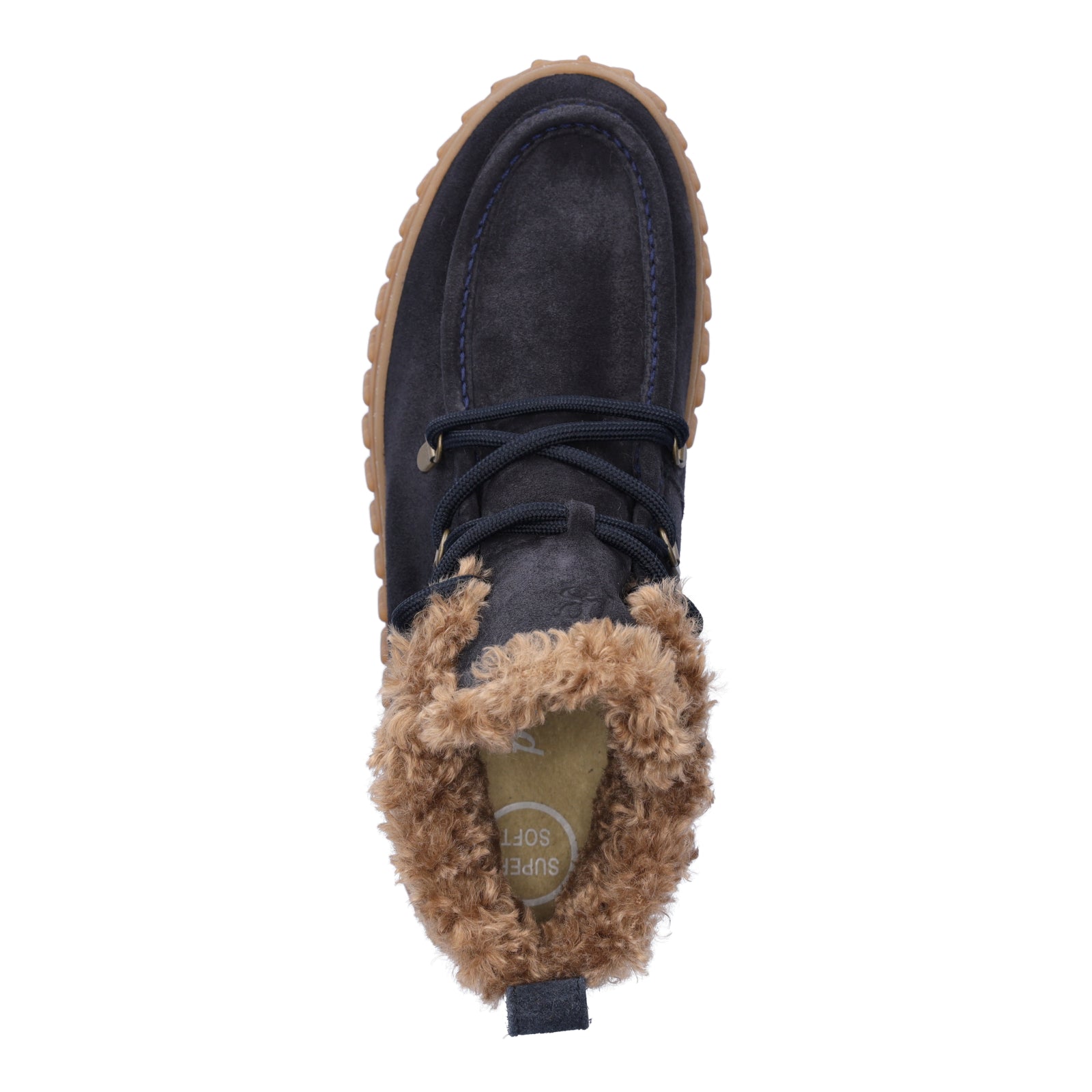 Paul Green Women's Lace-up Boot Blue