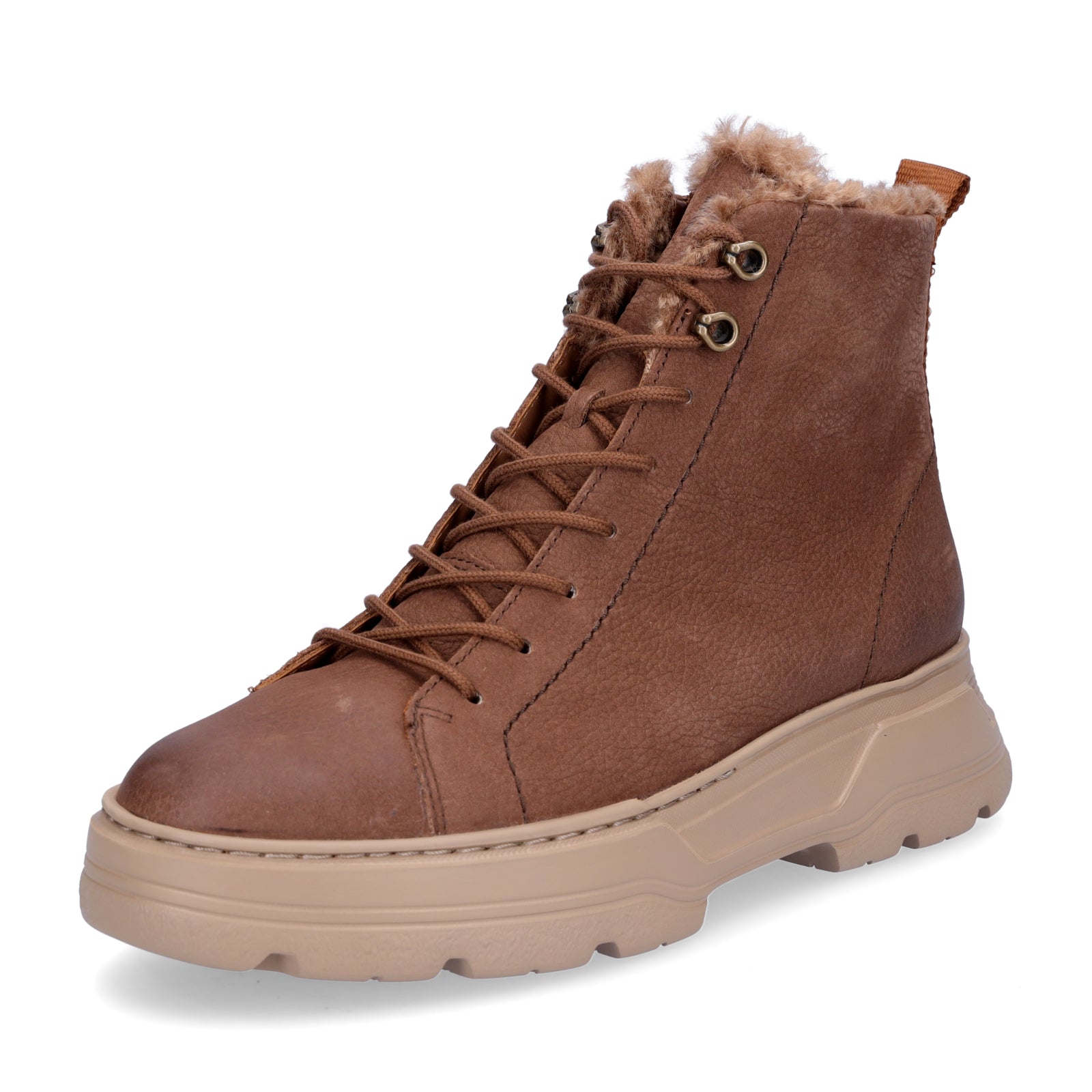 Paul Green Damen Schnürboot braun