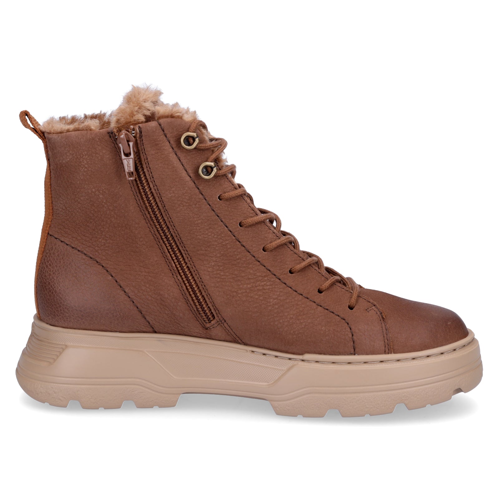 Paul Green women's lace-up boots brown