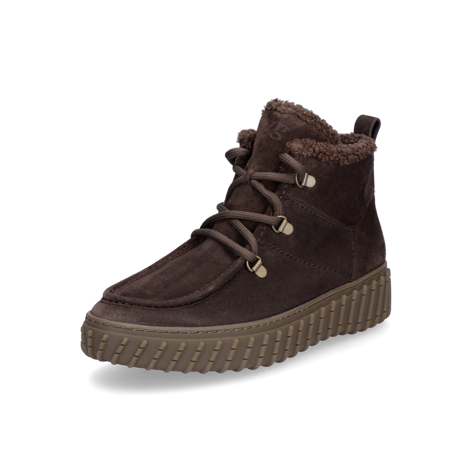 Paul Green Women's Lace-up Boot Dark Brown