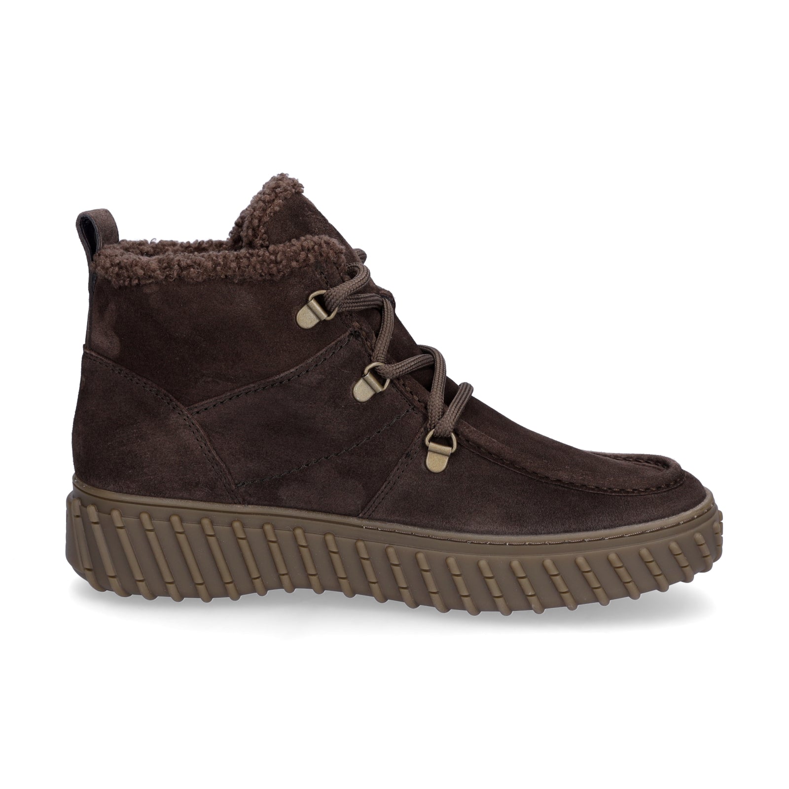 Paul Green Women's Lace-up Boot Dark Brown