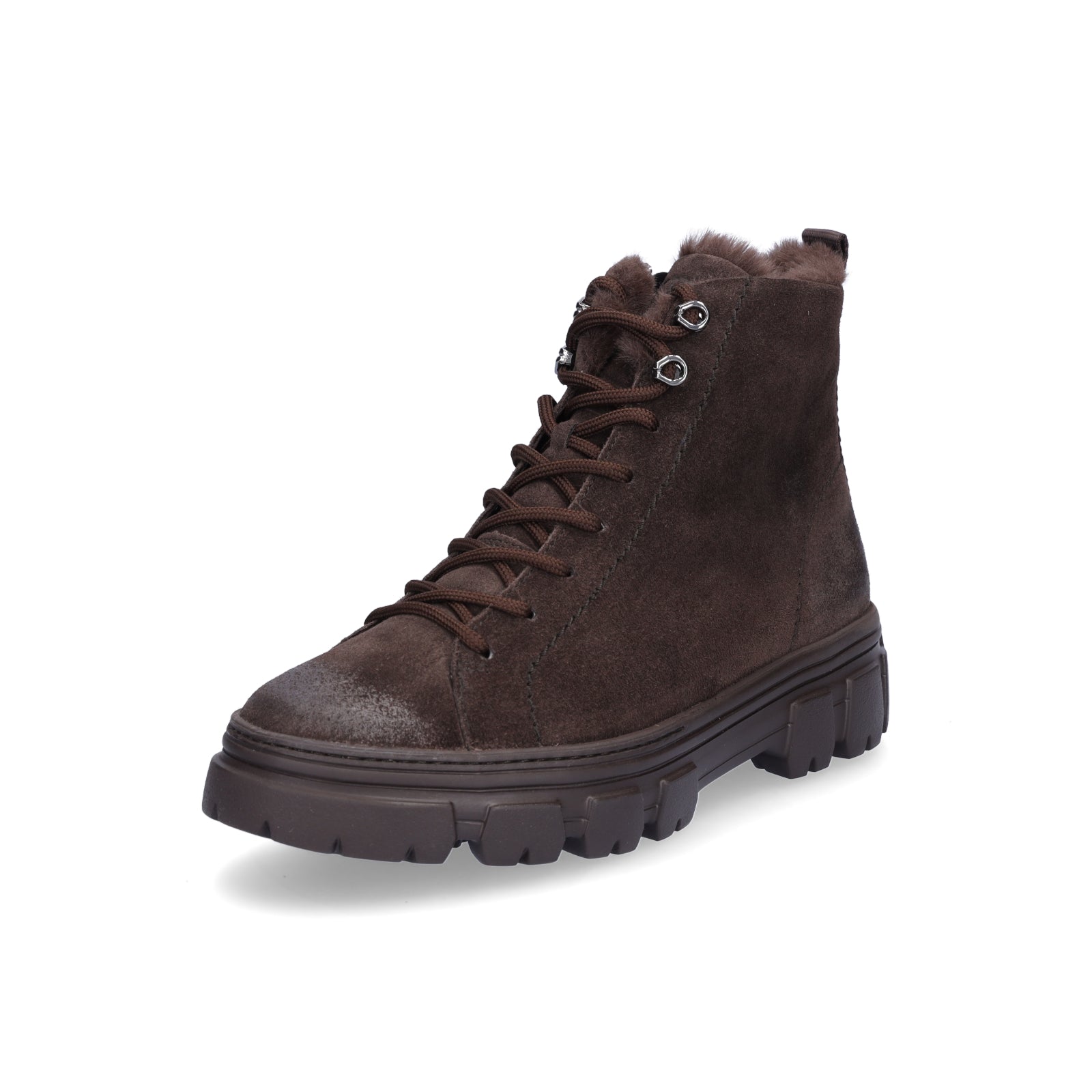 Paul Green Women's Lace-up Boot Dark Brown