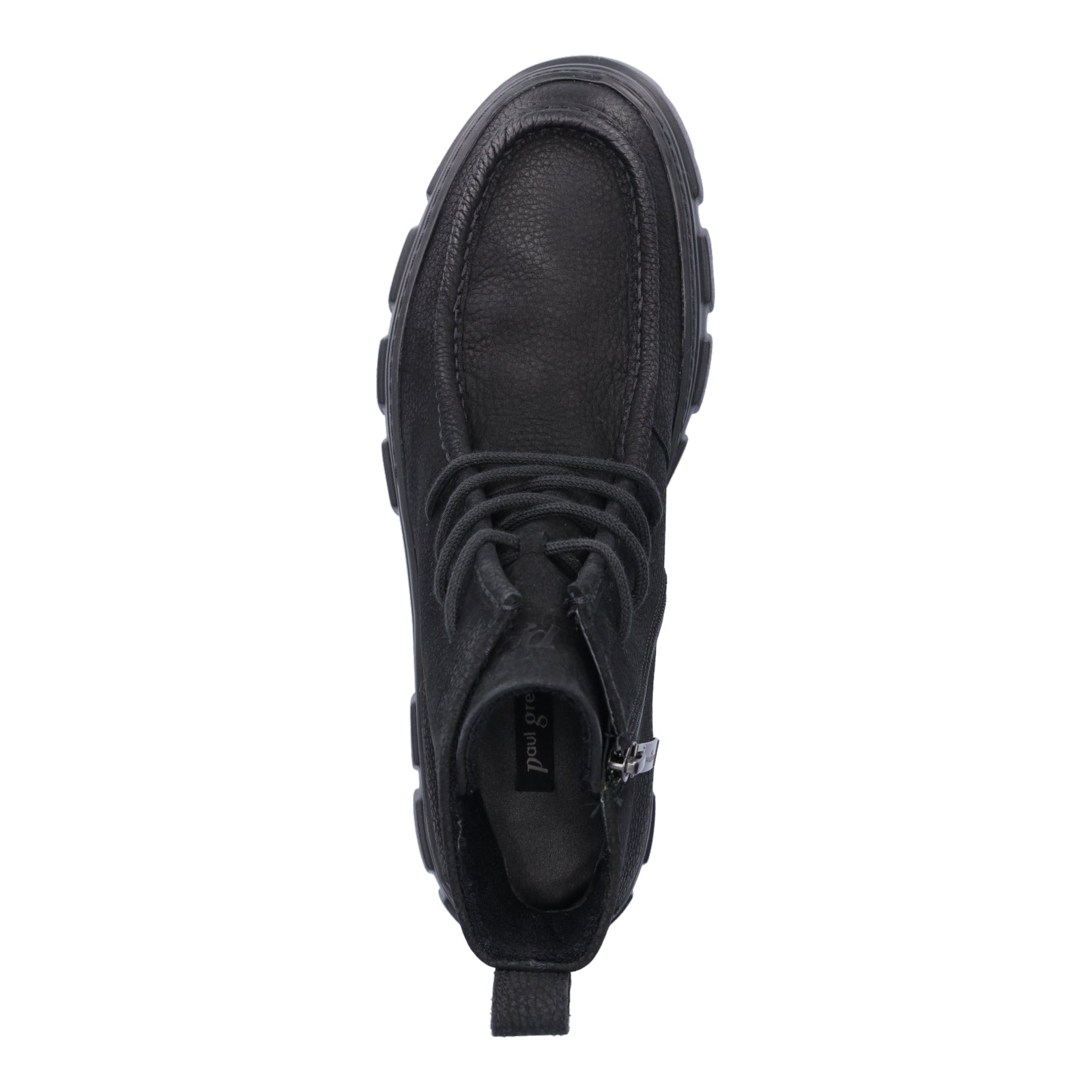 Paul Green Damen Schnürboot schwarz
