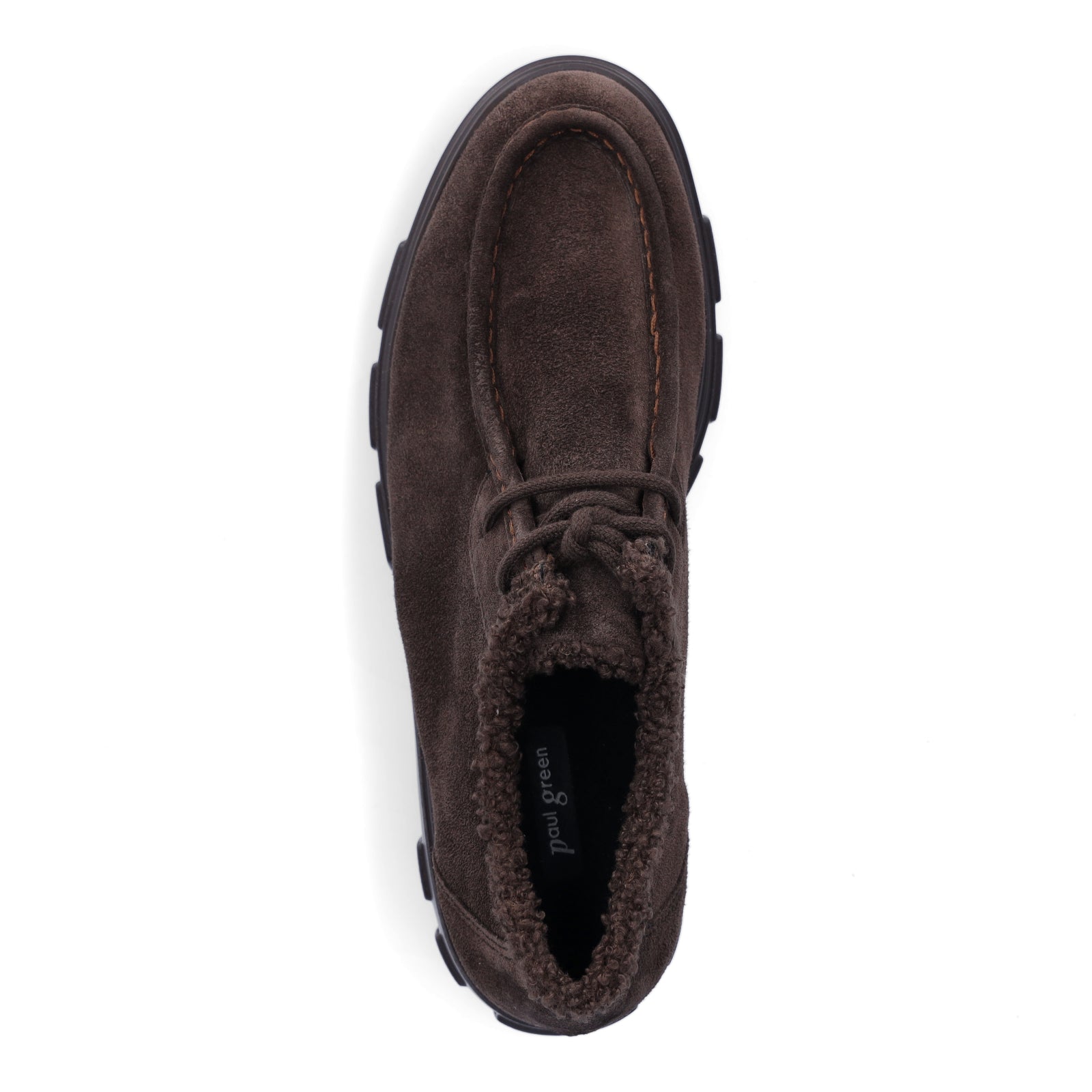 Paul Green Damen Schnürschuh braun