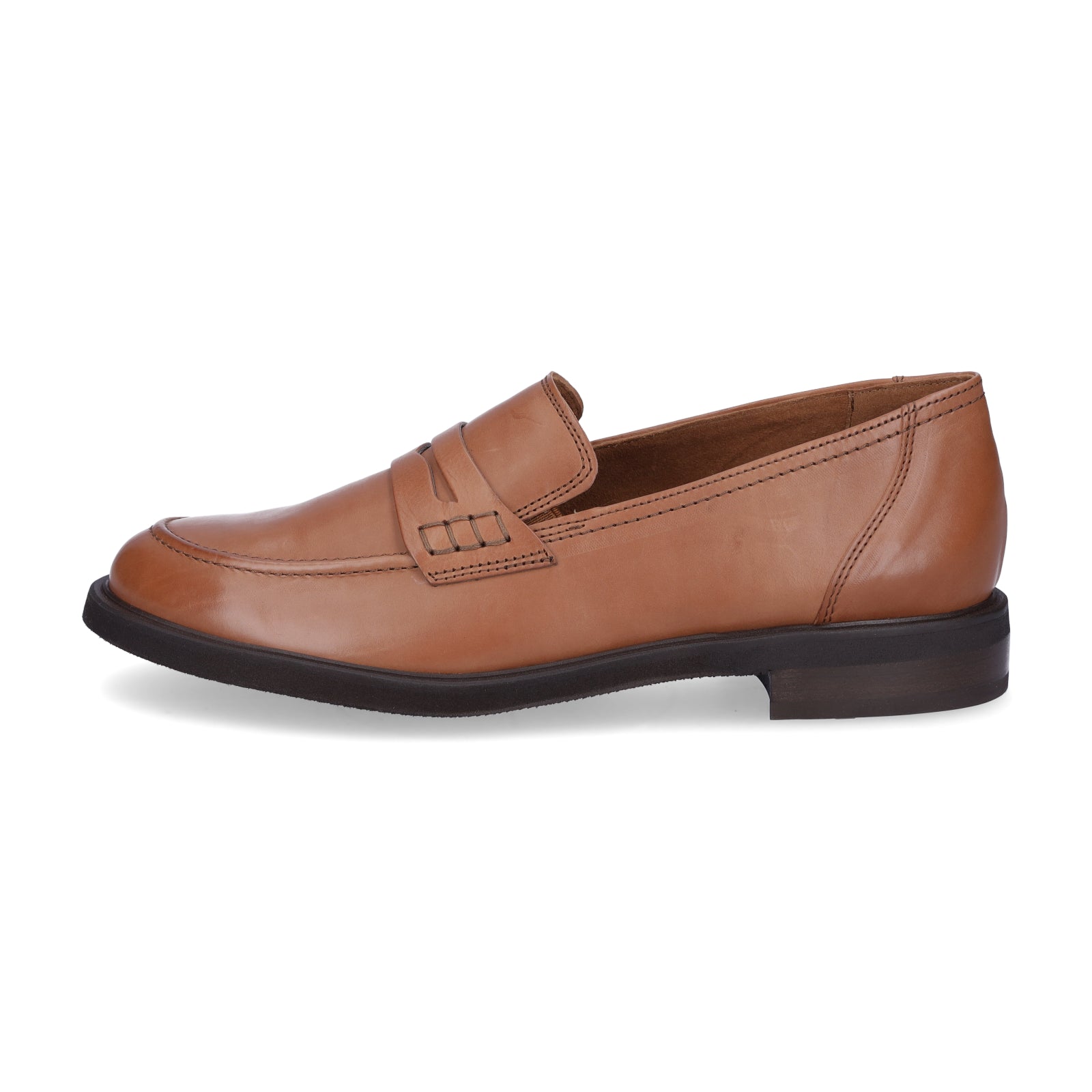 Paul Green women's leather loafers cognac
