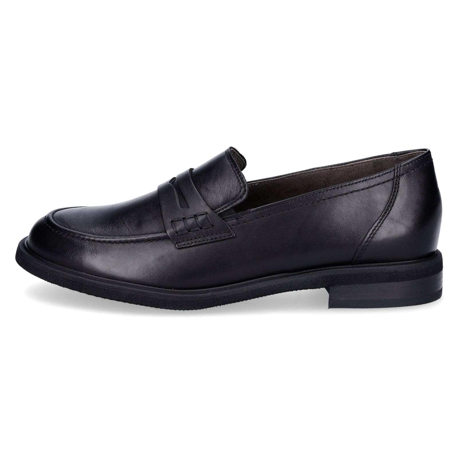 Paul Green women's leather loafers black