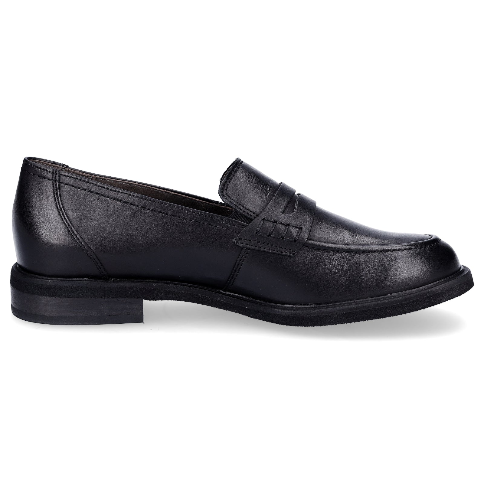 Paul Green women's leather loafers black