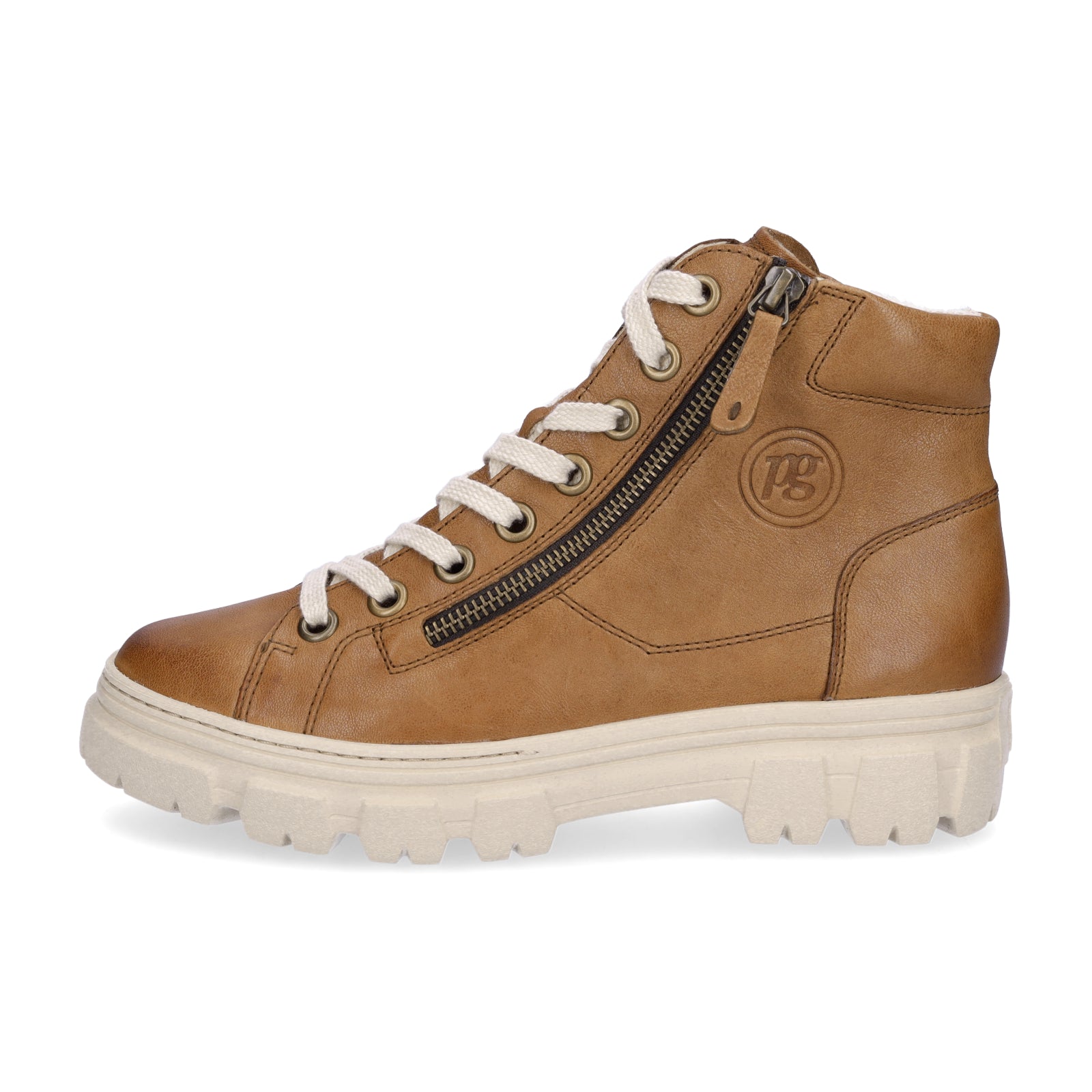 Paul Green Damen High-Top Sneaker cognac