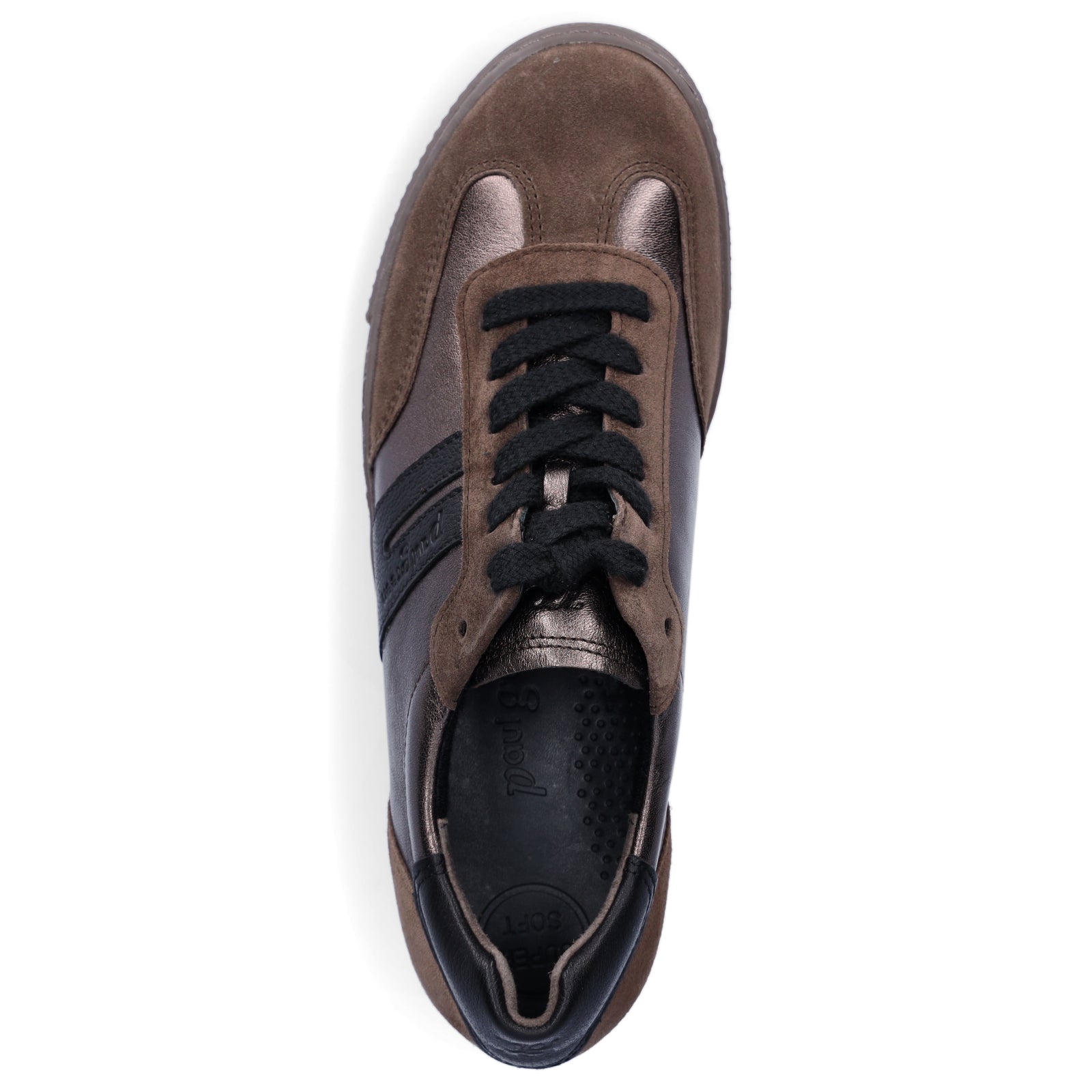 Paul Green women's sneakers brown metallic