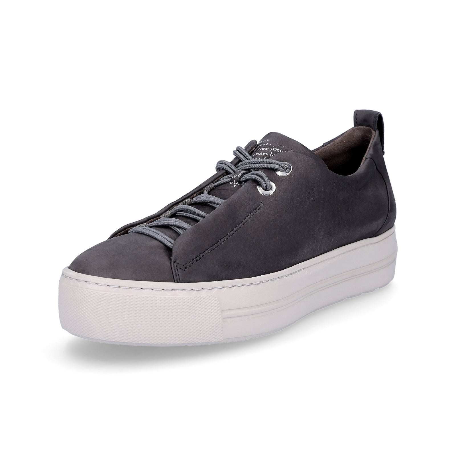 Paul Green Damen Leder Sneaker grau