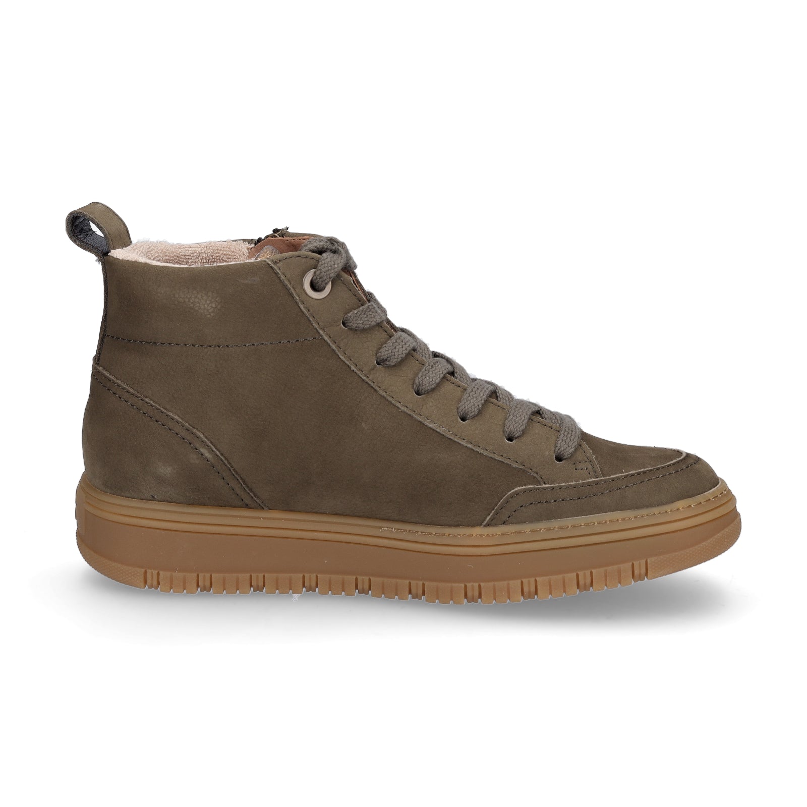 Paul Green women's high-top sneakers olive green