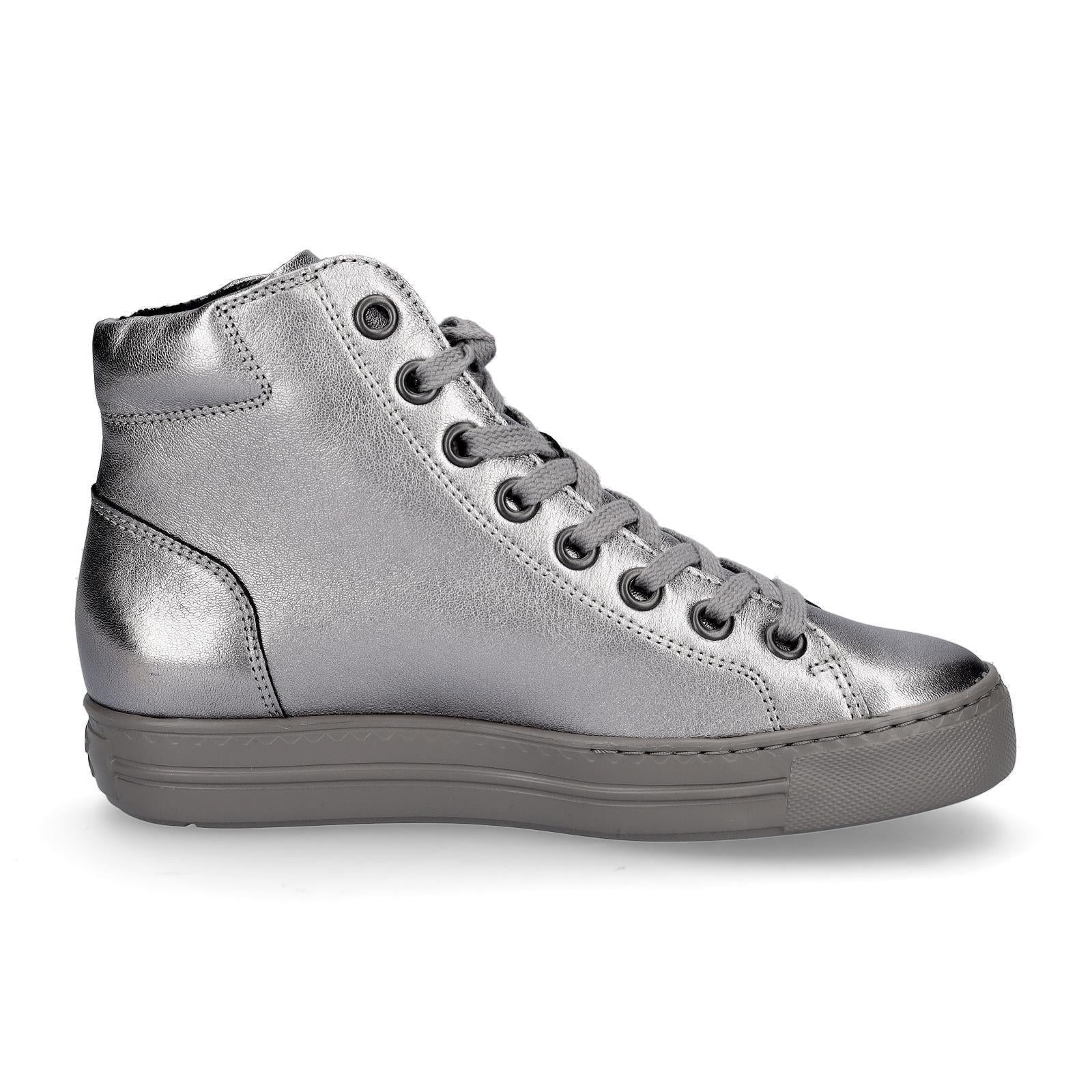 Paul Green Damen High-Top Sneaker grau metallic