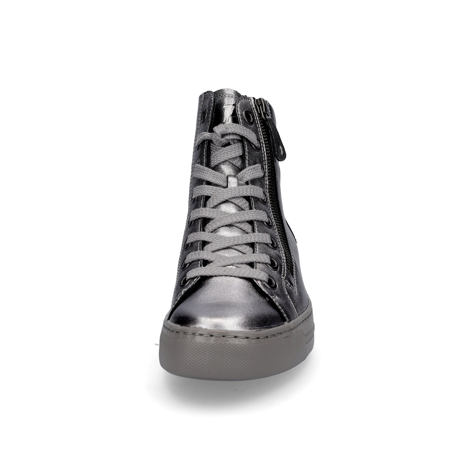 Paul Green Damen High-Top Sneaker grau metallic
