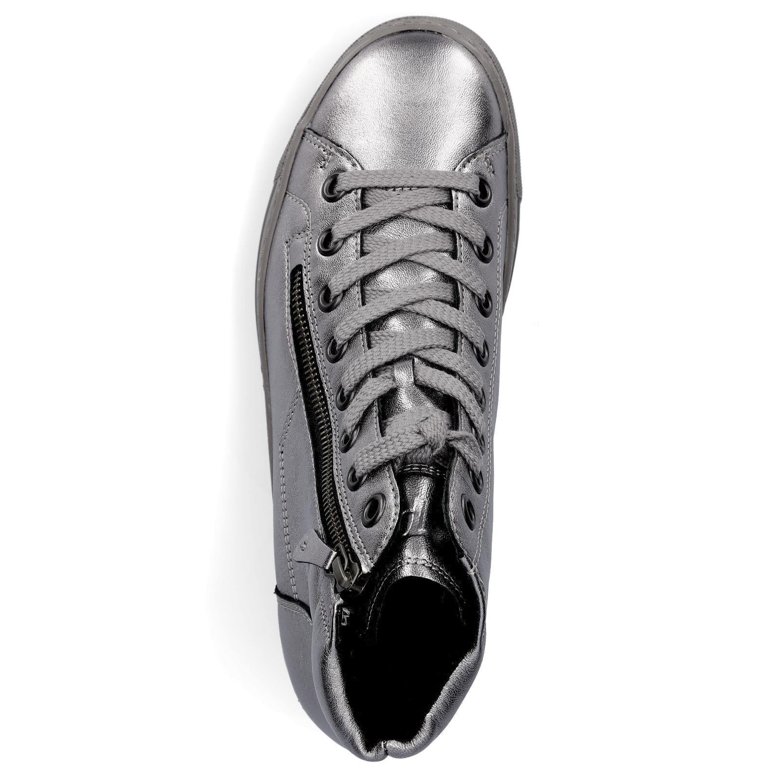 Paul Green Damen High-Top Sneaker grau metallic